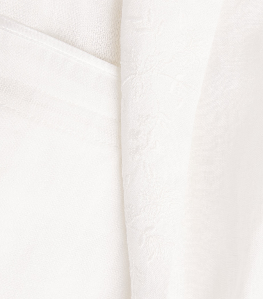 x Harrods Linen Belted Blazer BIANCO Image 5