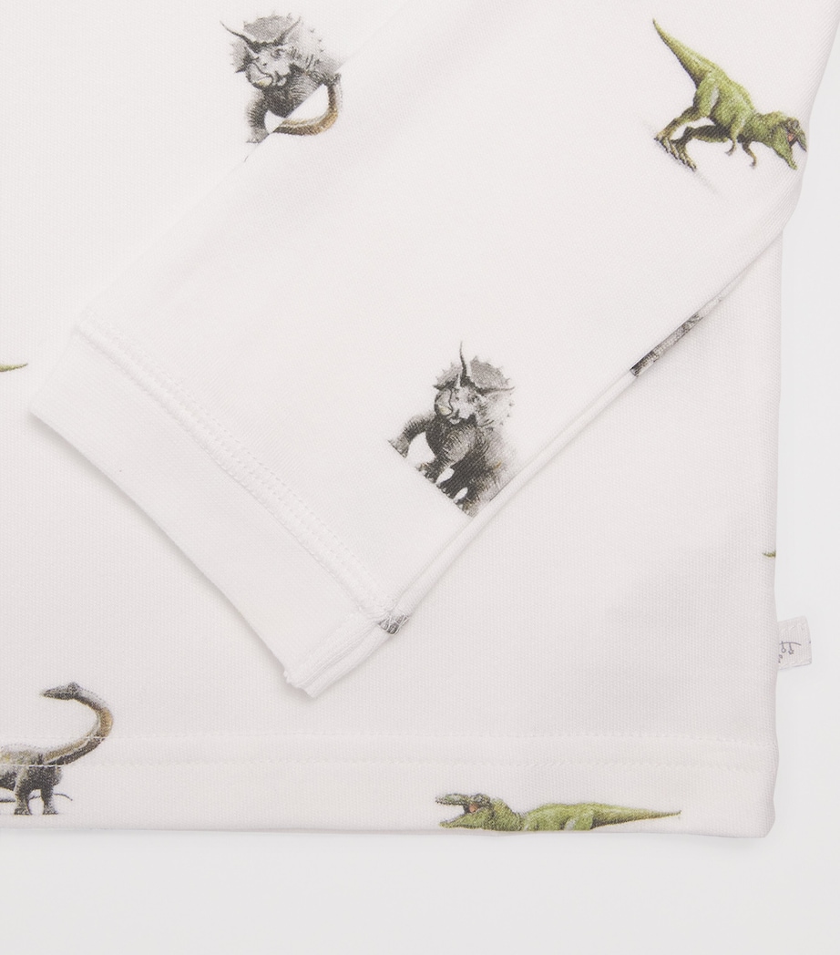 Rosa & Blue Dinosaur Print Pyjamas (6-7 Years) Dinosaur Image 4