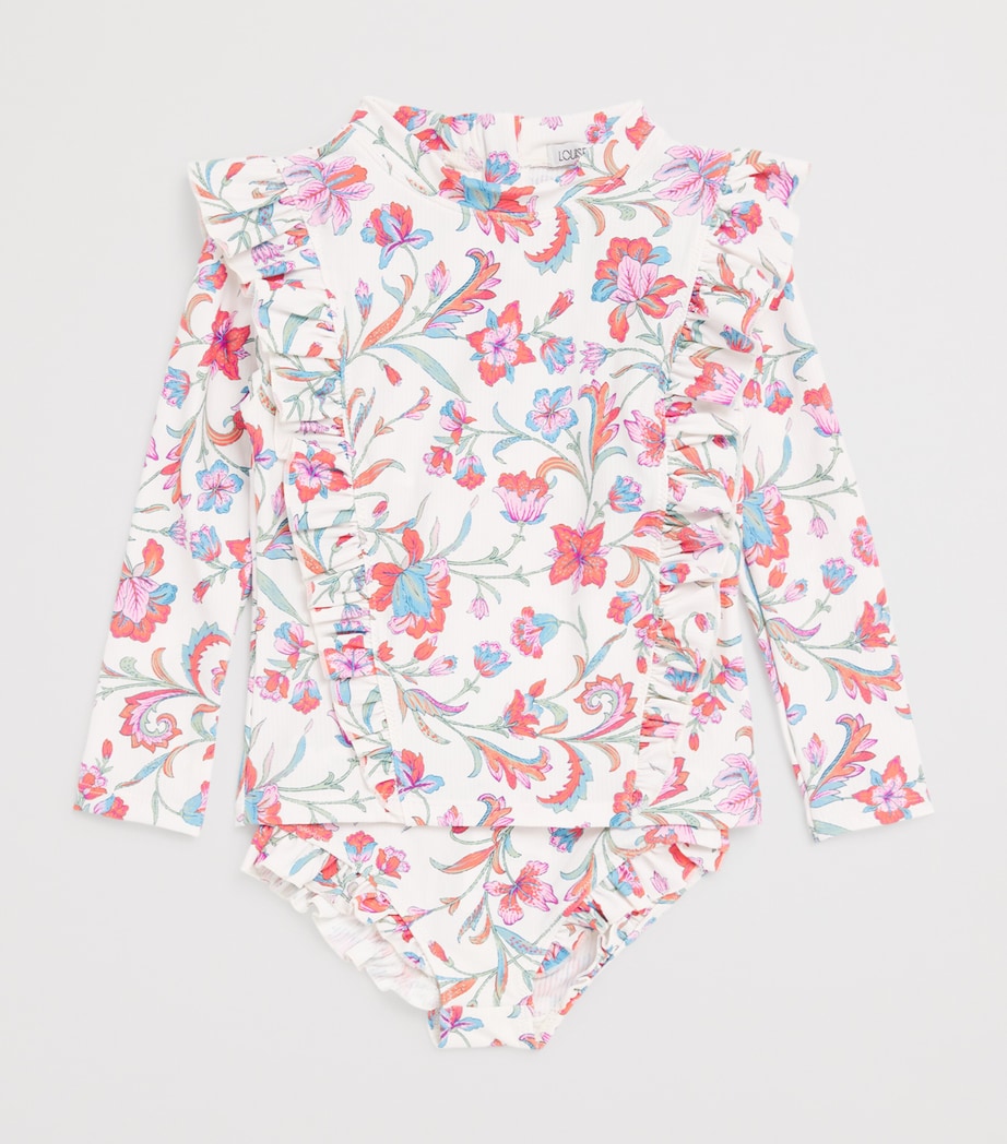 Floral Yanika Tankini and Shorts Set (3-10 Years) CREAM FLORAL HAVEN Image 3