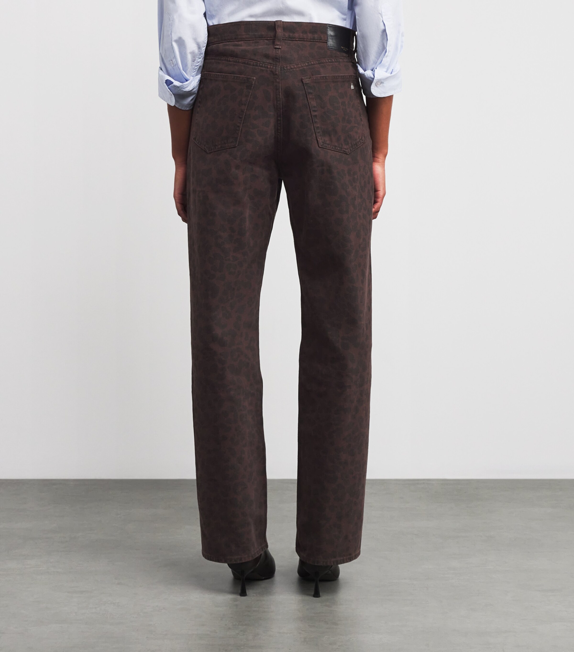 Leopard Shea Straight High-Rise Jeans LEOPARD Image 4