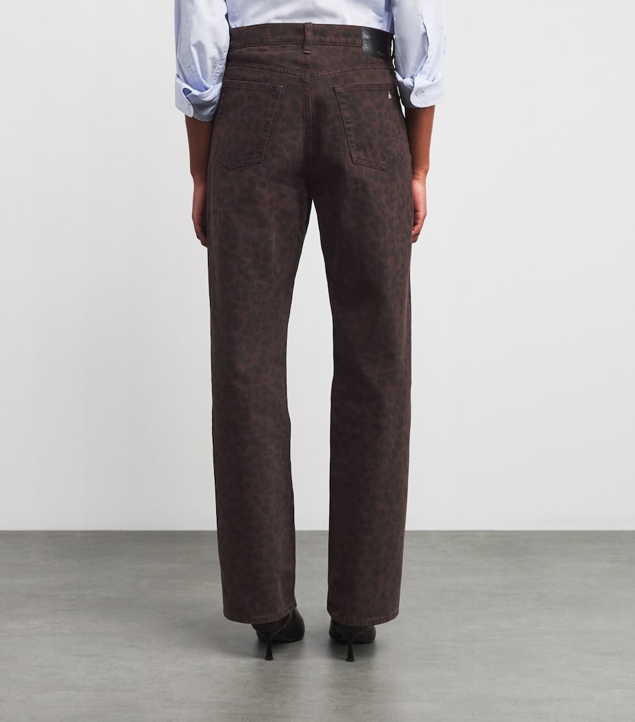 Leopard Shea Straight High-Rise Jeans LEOPARD Image 4