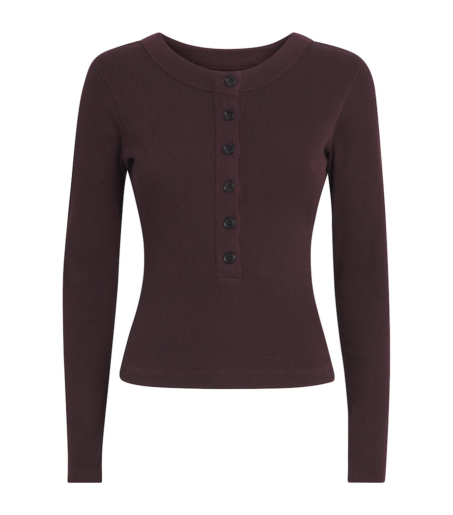 Varra Henley T-Shirt MAHOGANY Image 1