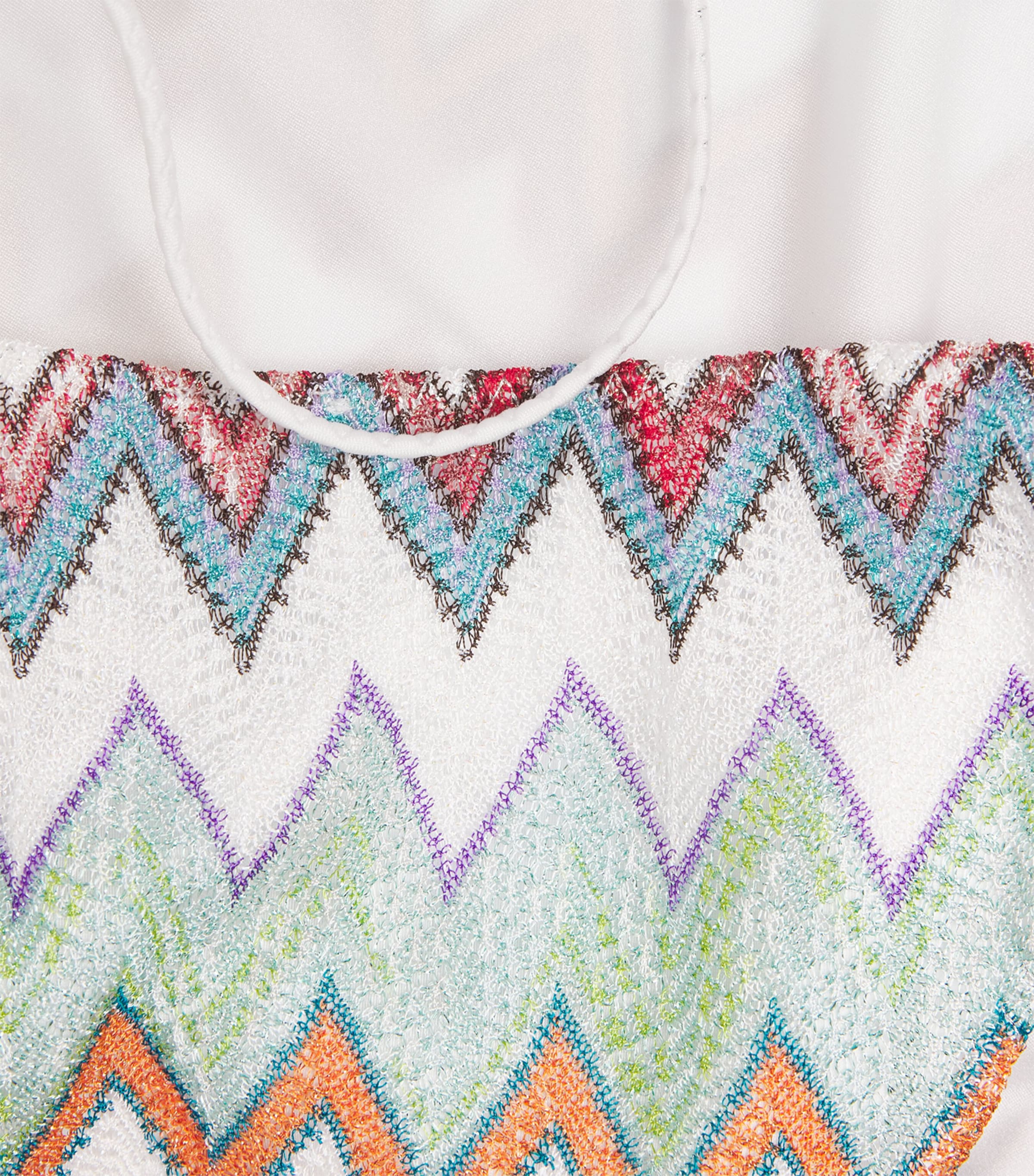 Metallic-Thread Zigzag Swimsuit SM9X5MULTICOLOUR Image 4