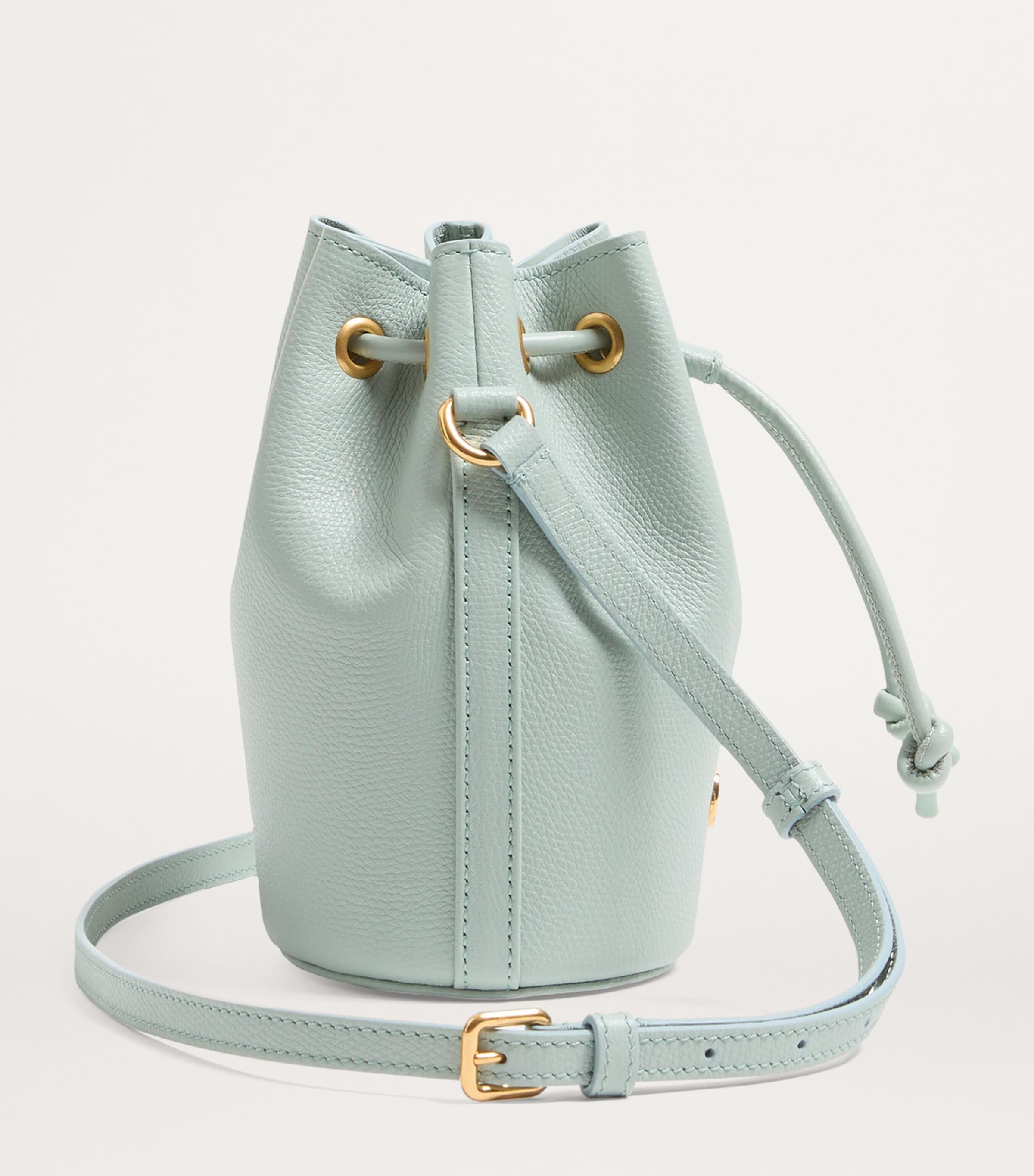 Valentino Garavani Mini Leather VLogo Signature Bucket Bag Wtw Image 5