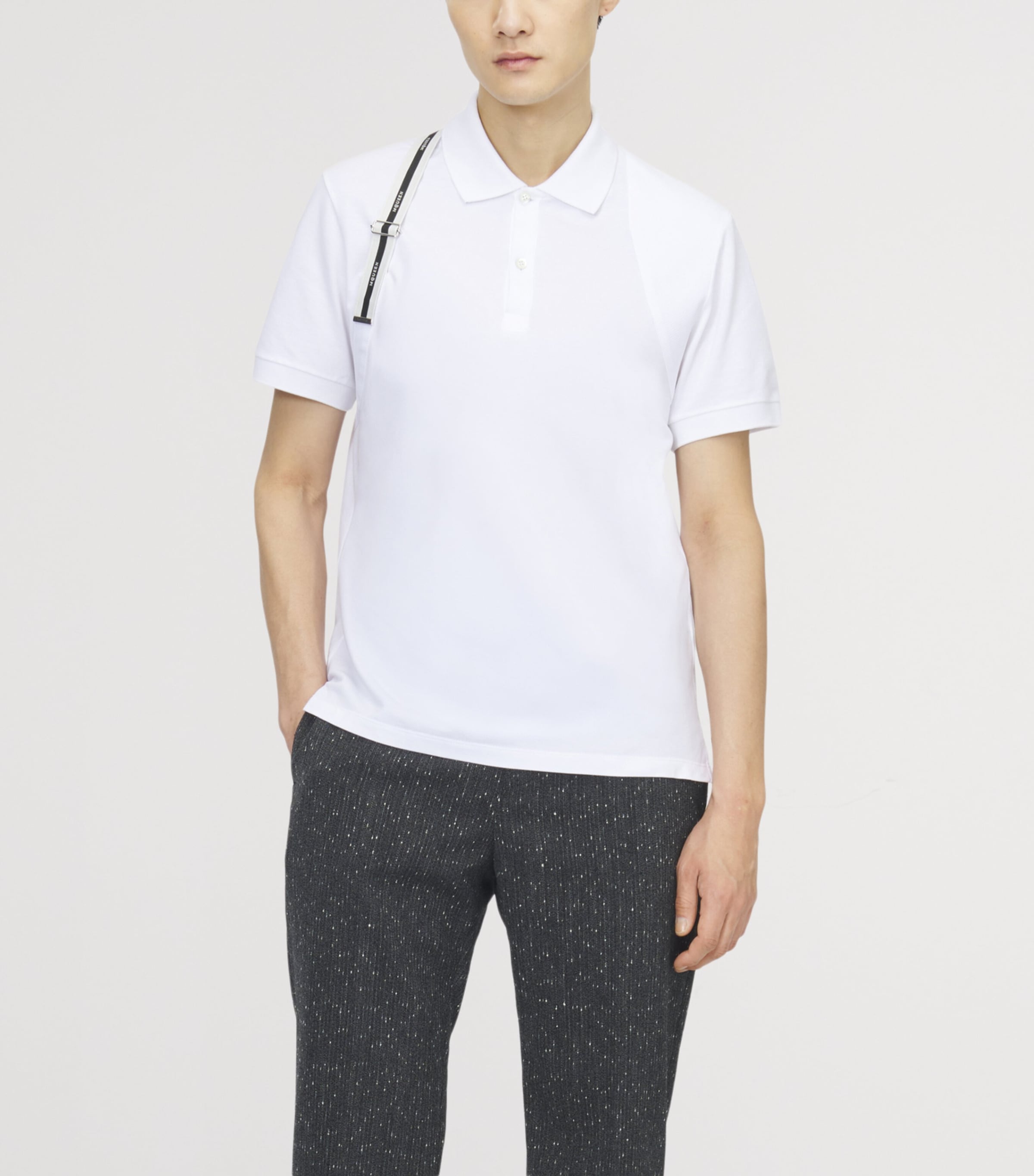 McQueen Mens Cotton Harness Polo Shirt Image 4