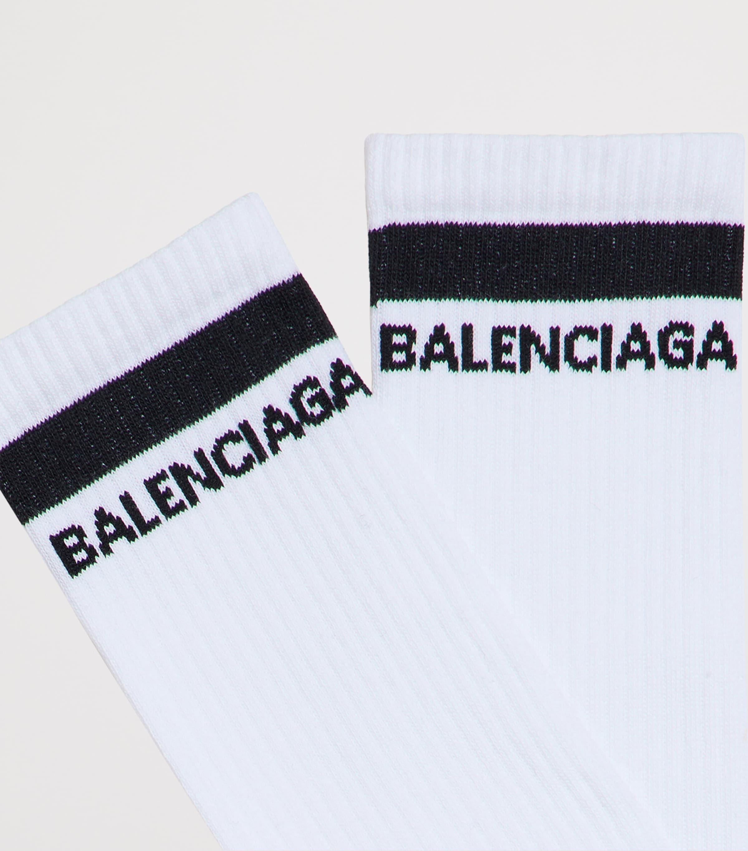 Balenciaga Mens Logo Socks Image 3