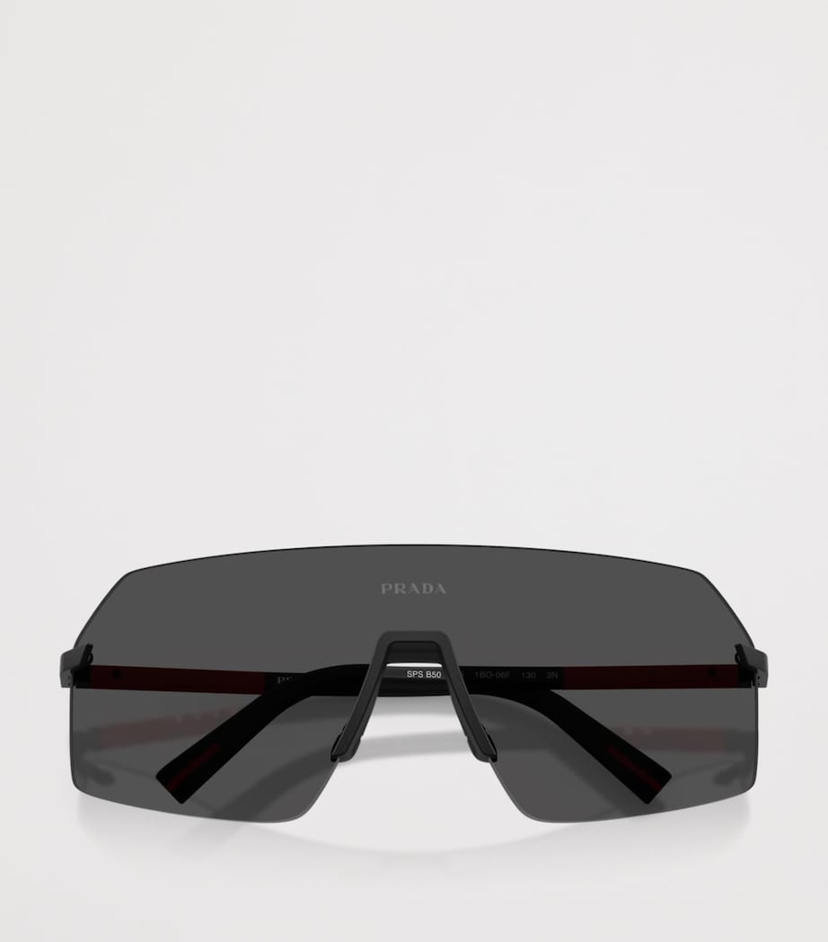Prada Linea Rossa Metal PR B50S Sunglasses Black Image 5