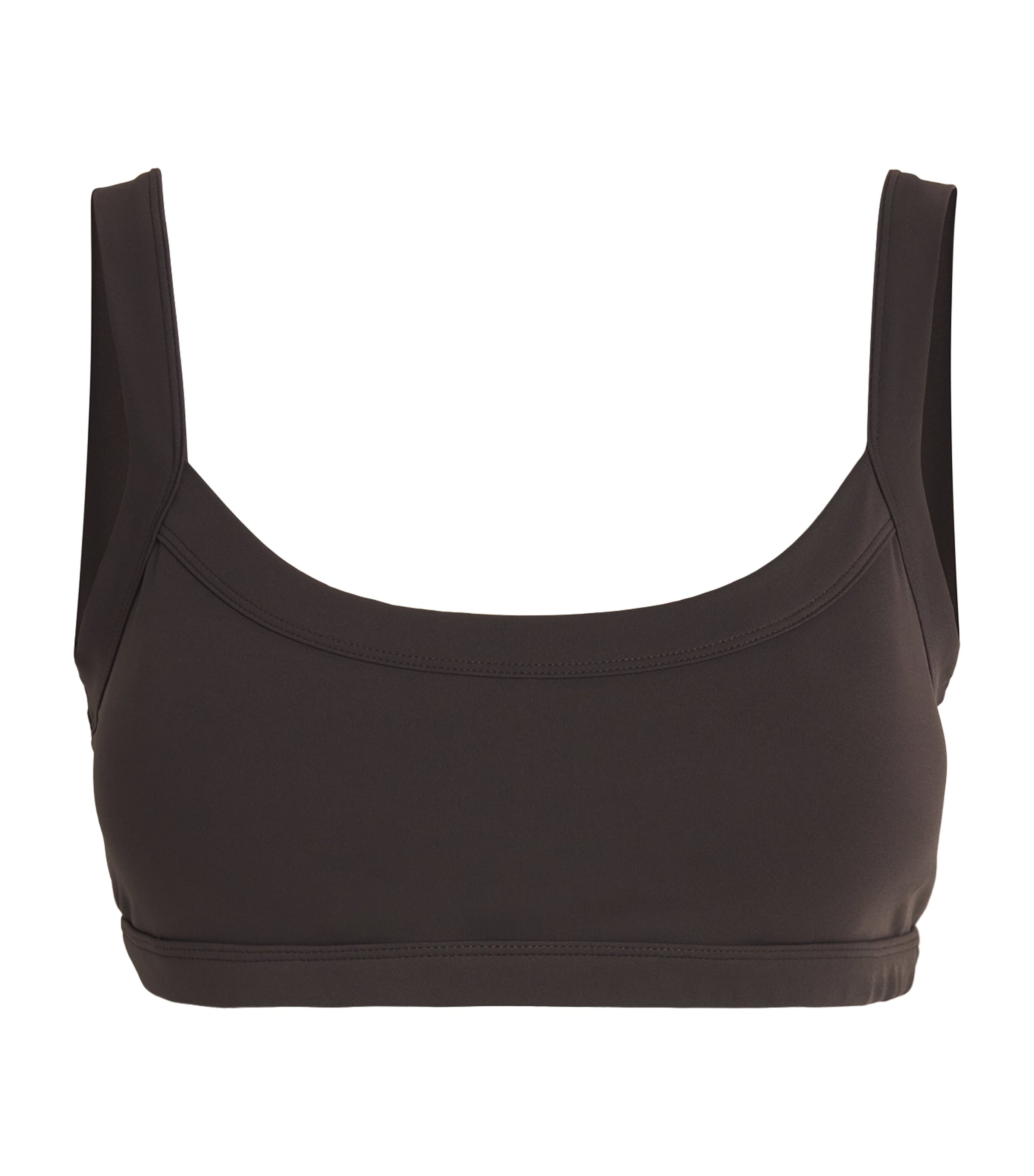 Adanola Ultimate Wide Binding Sports Bra In Brown