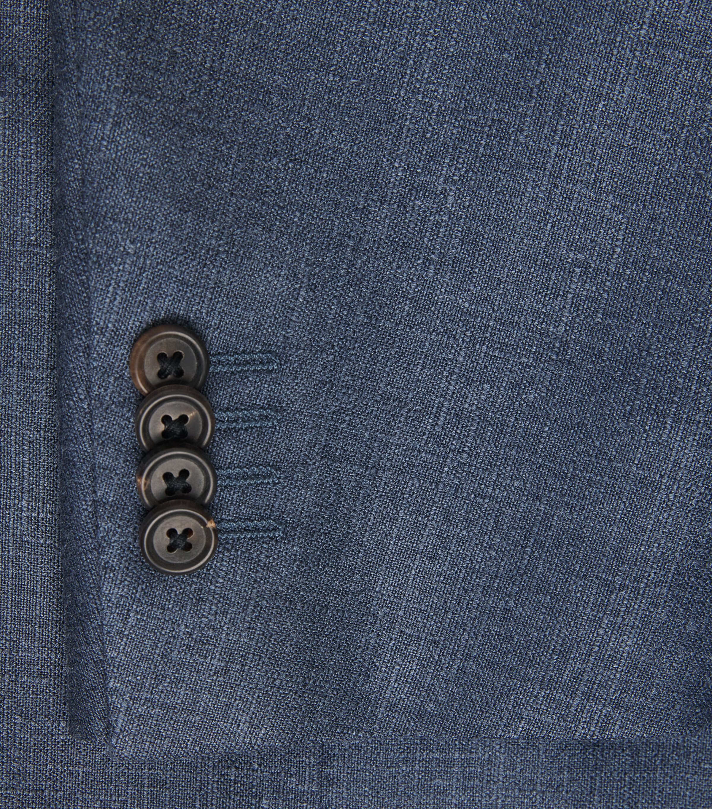 Silk-Virgin Wool Blazer 005 BLUE Image 5