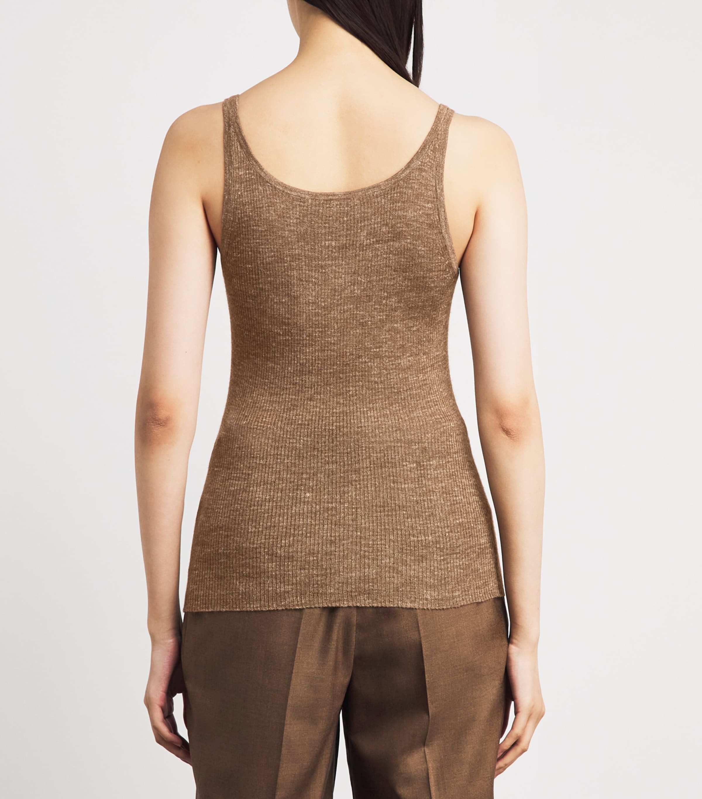 Gabriela Hearst Womens Cashmere-Silk Cinxia Tank Top Cht Chestnut Image 5