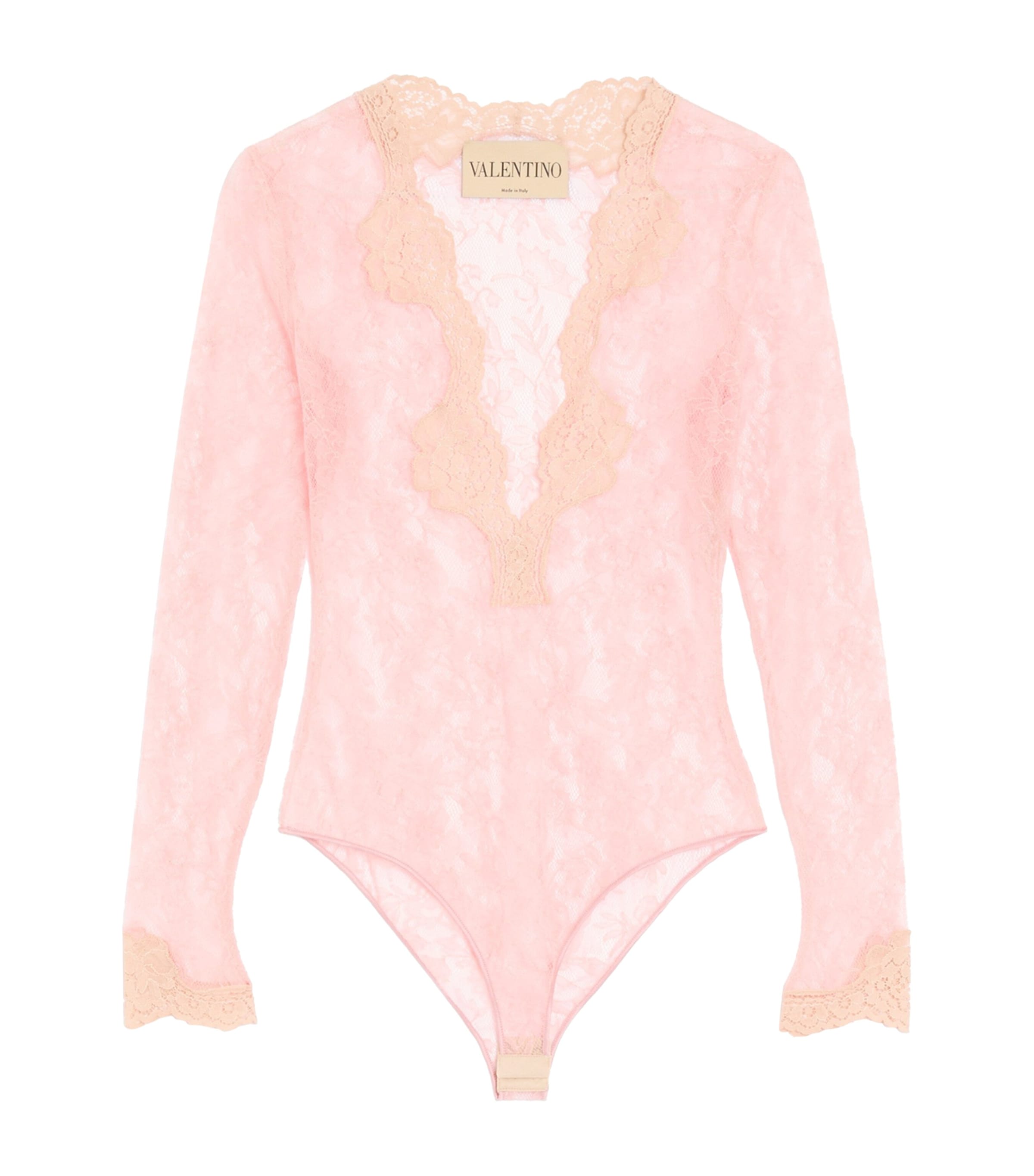 Valentino Womens Stretch Lace Bodysuit Image 1