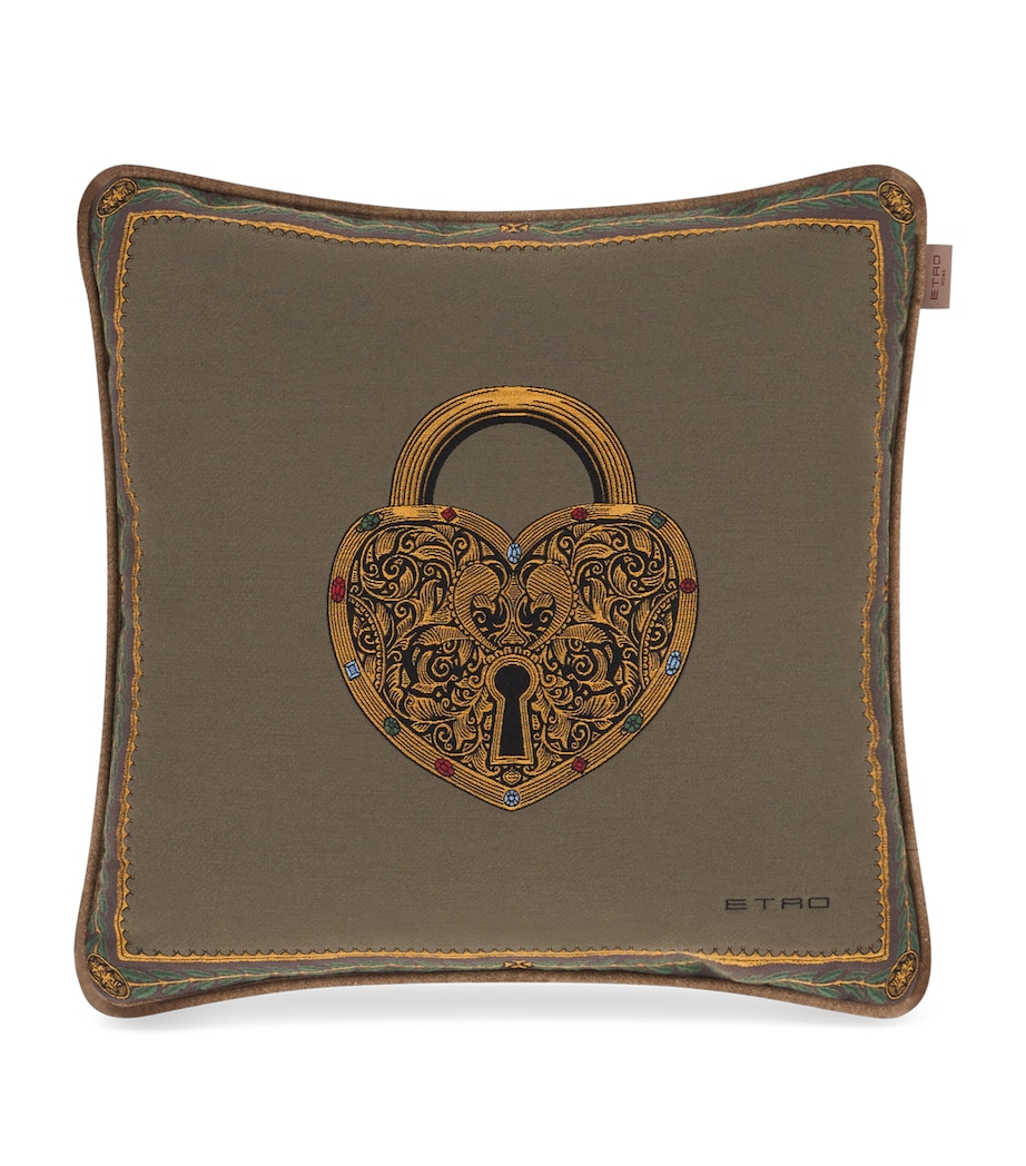 Cotton-Blend Herald Double-Sided Cushion (45cm x 45cm) MULTICOLOR Image 2