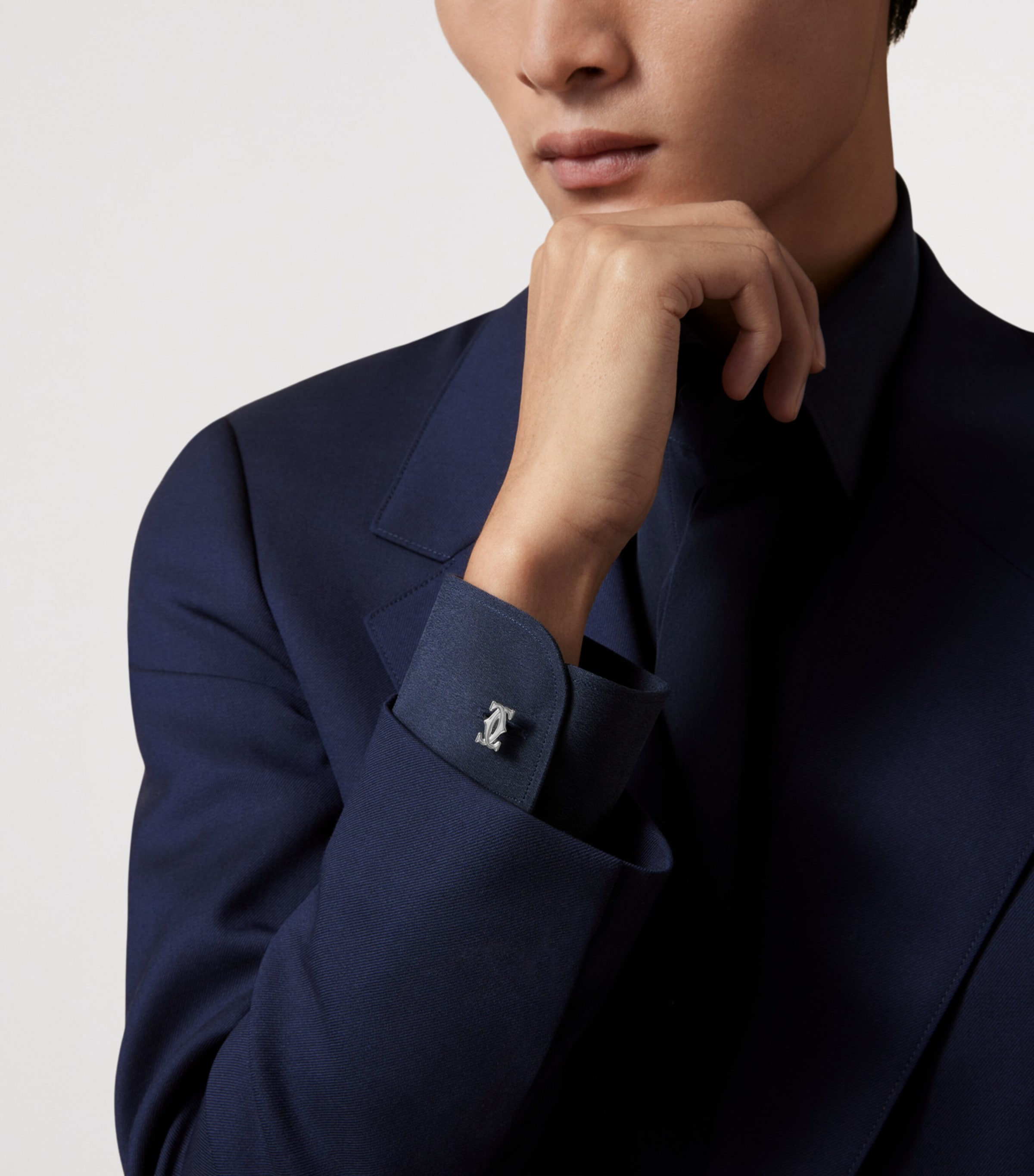 Cartier Sterling Silver Double C de Cartier Cufflinks Silver Image 4