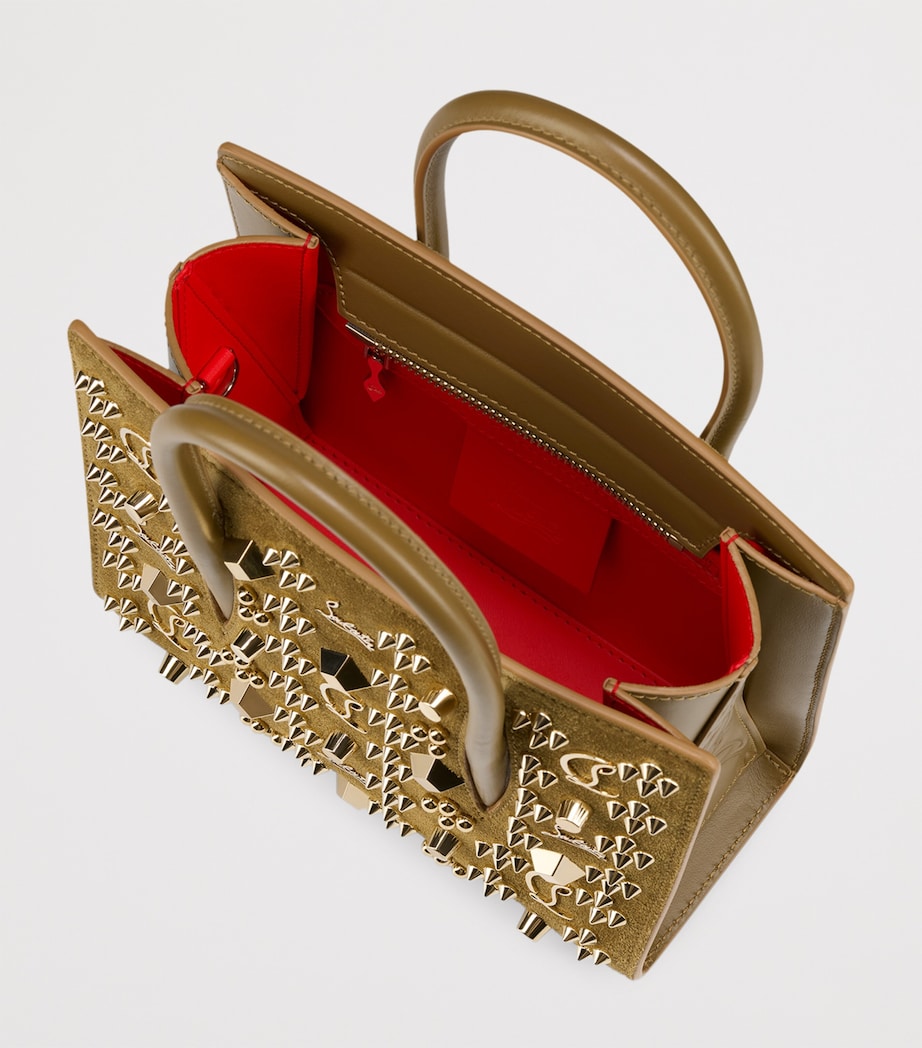 Paloma Mini Suede Top-Handle Bag Z089 Image 5