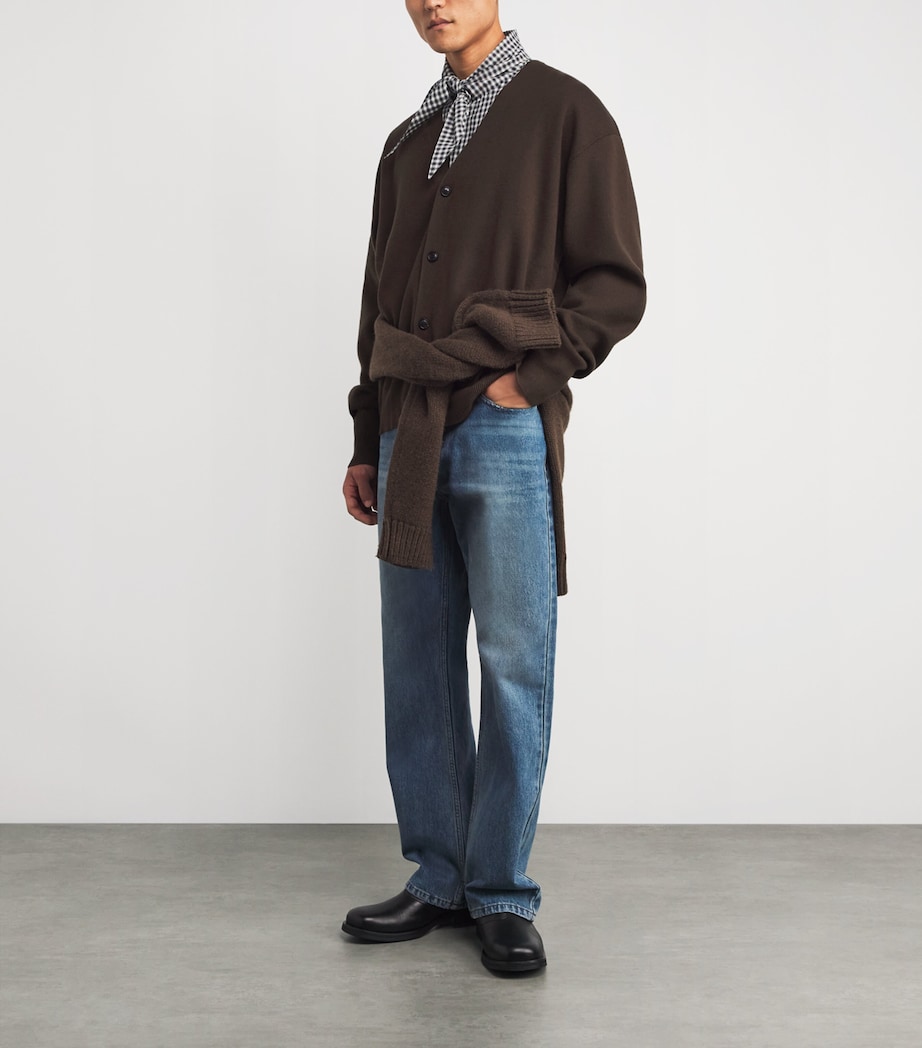 Oversized Cardigan DARK BROWN DB Image 2