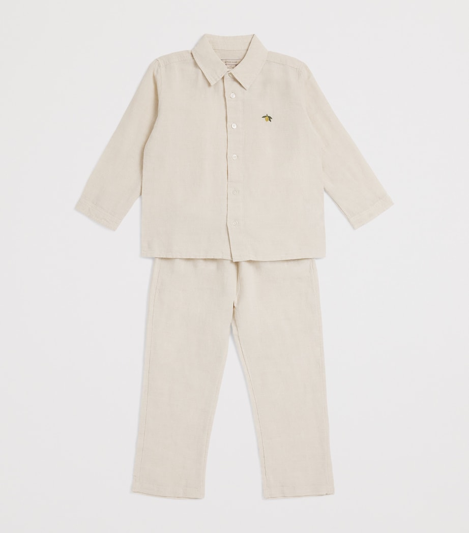 Linen-Cotton Leoni Trousers (5-10 Years) NATURE Image 2
