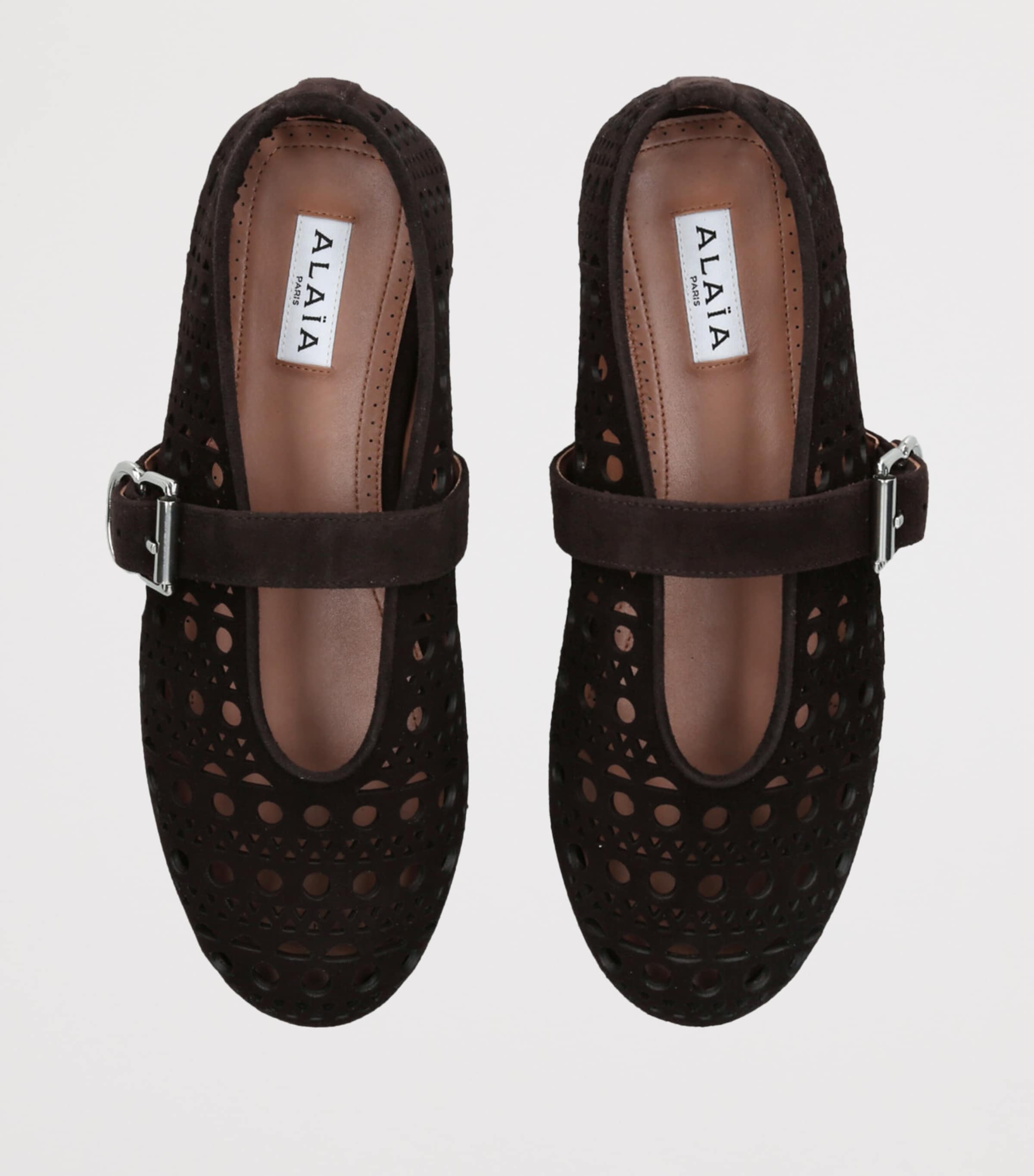 Alaïa Suede Vienne Ballet Flats | Harrods US