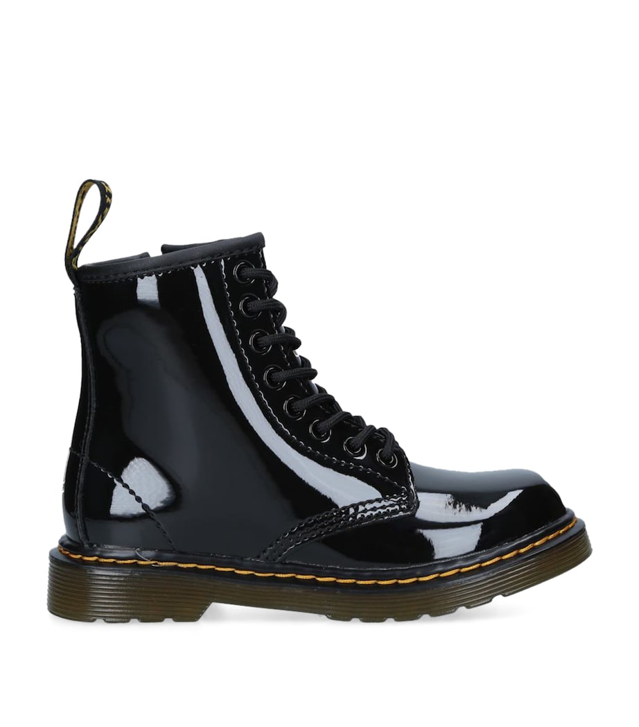 Leather Vintage 1460 Boots BLACK Image 3