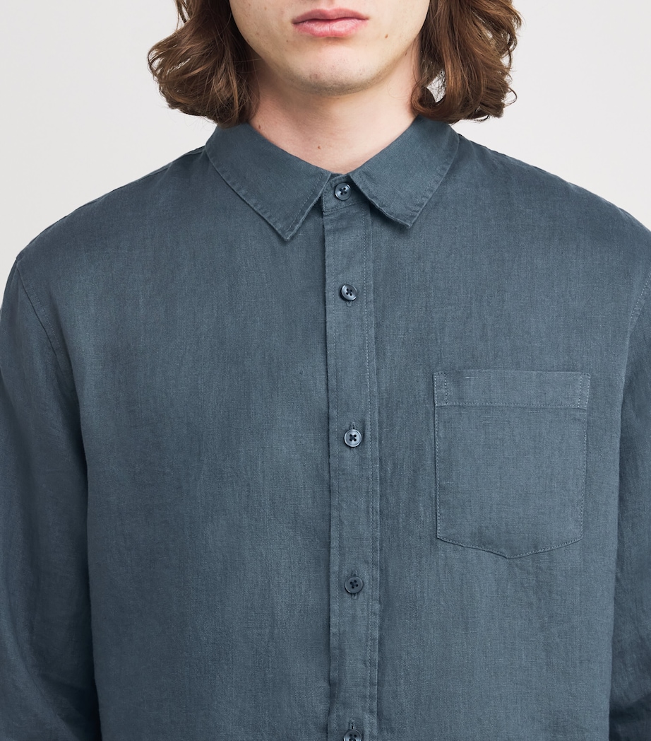 Linen Shirt MARLIN TEAL-441MAT Image 6