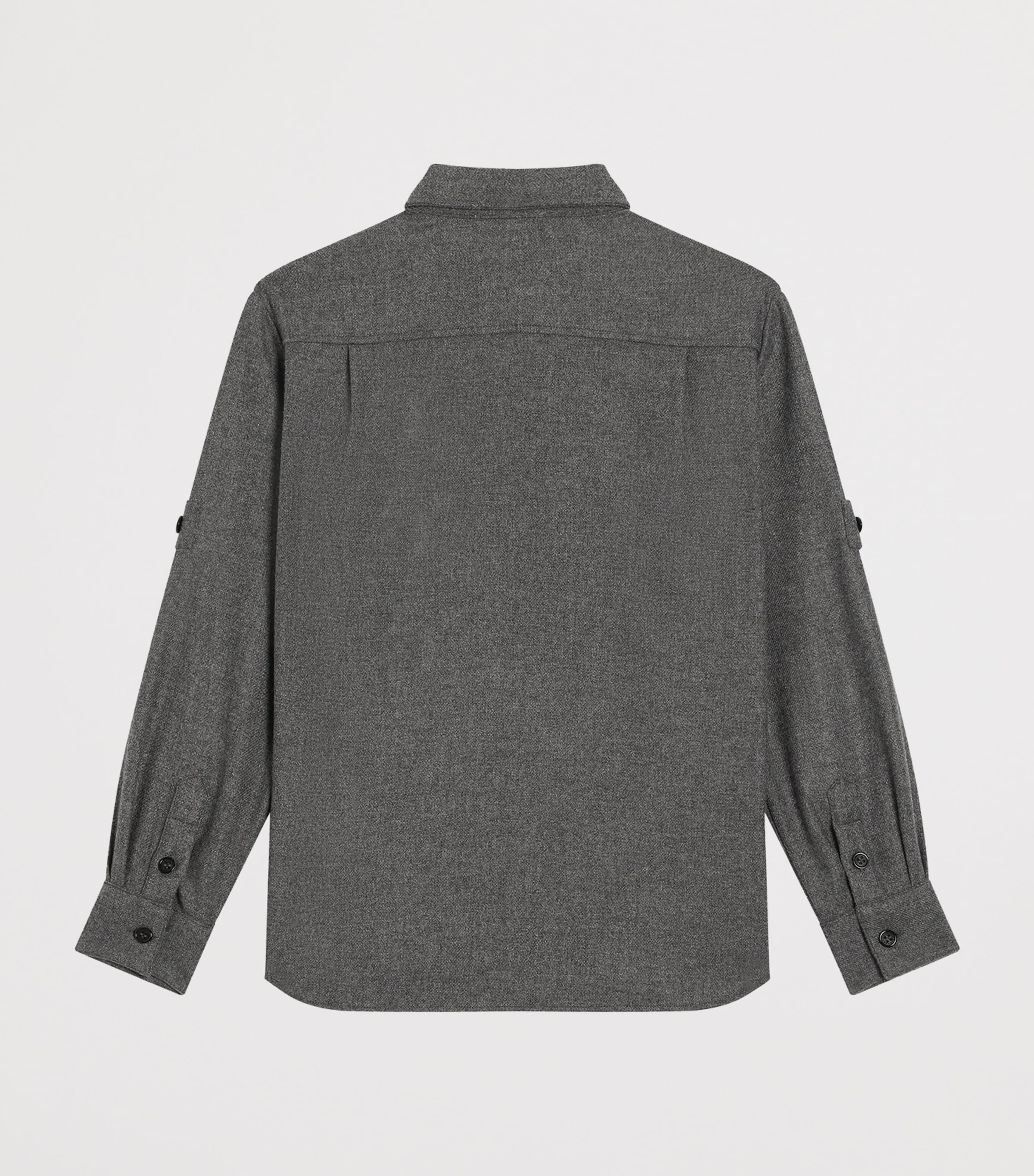 Mélange Mat Shirt (8-12 Years) N0089-LIGHT GRE Image 2