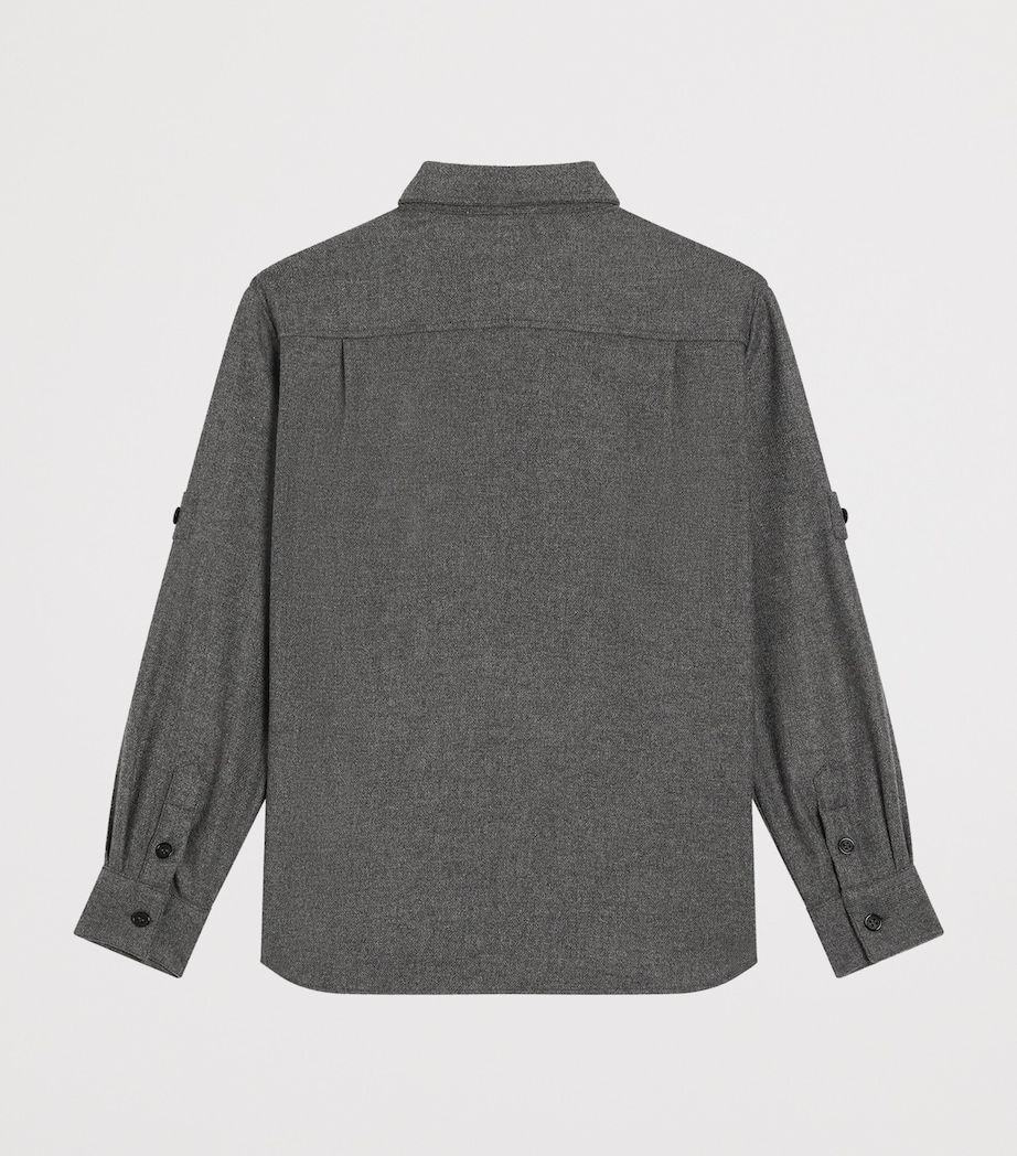 Mélange Mat Shirt (8-12 Years) N0089-LIGHT GRE Image 2