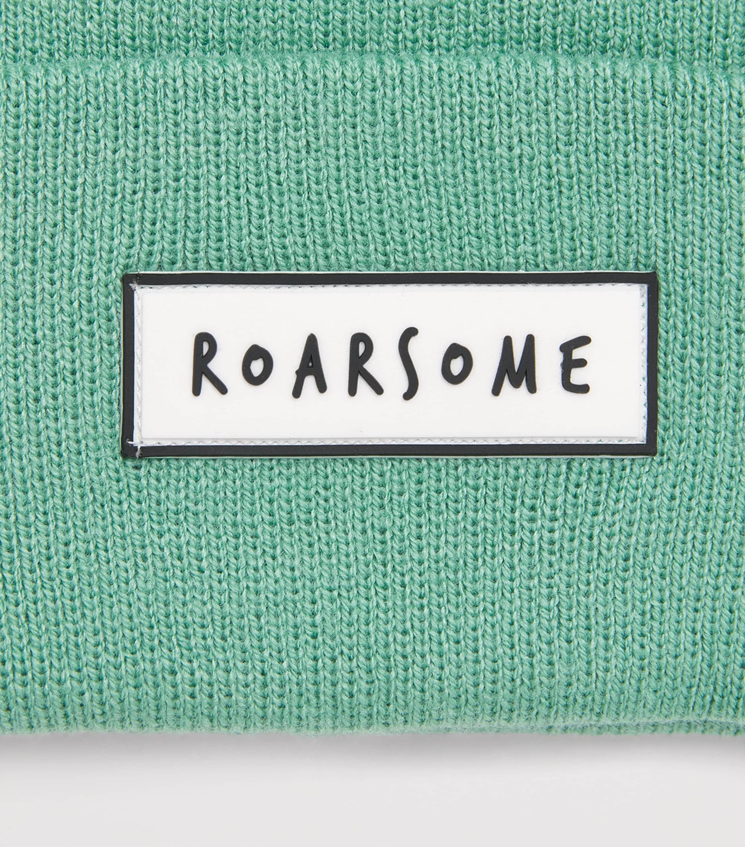 Roarsome Logo-Patch Beanie Green Image 3