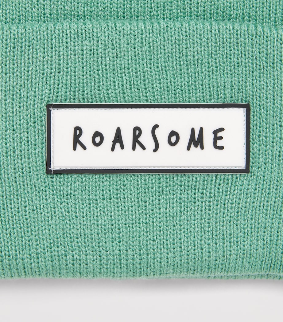 Roarsome Logo-Patch Beanie Green Image 3