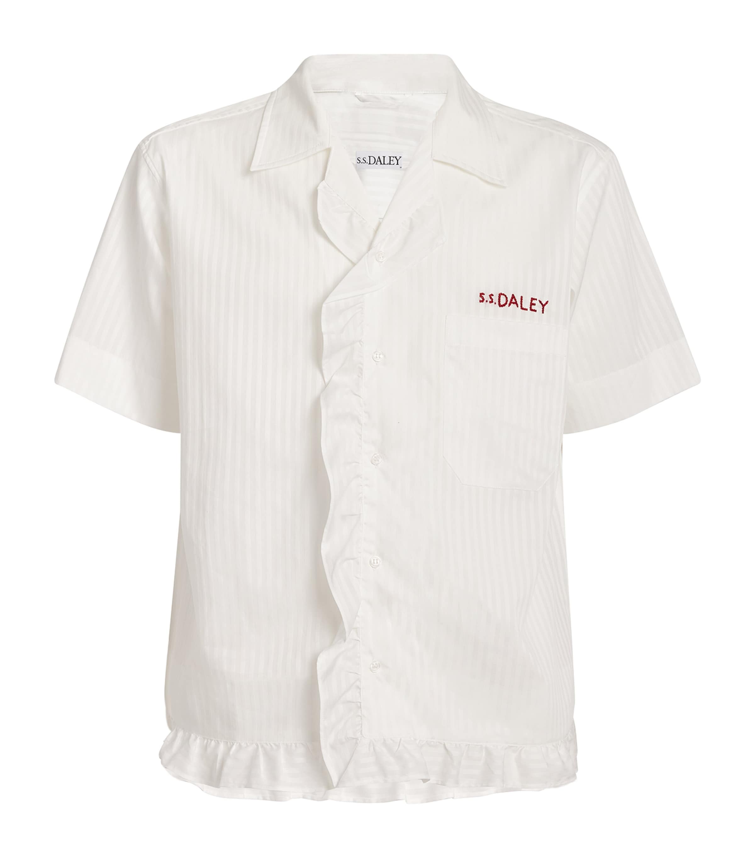 Shop S.s.daley Cotton Pillowcase Shirt In White