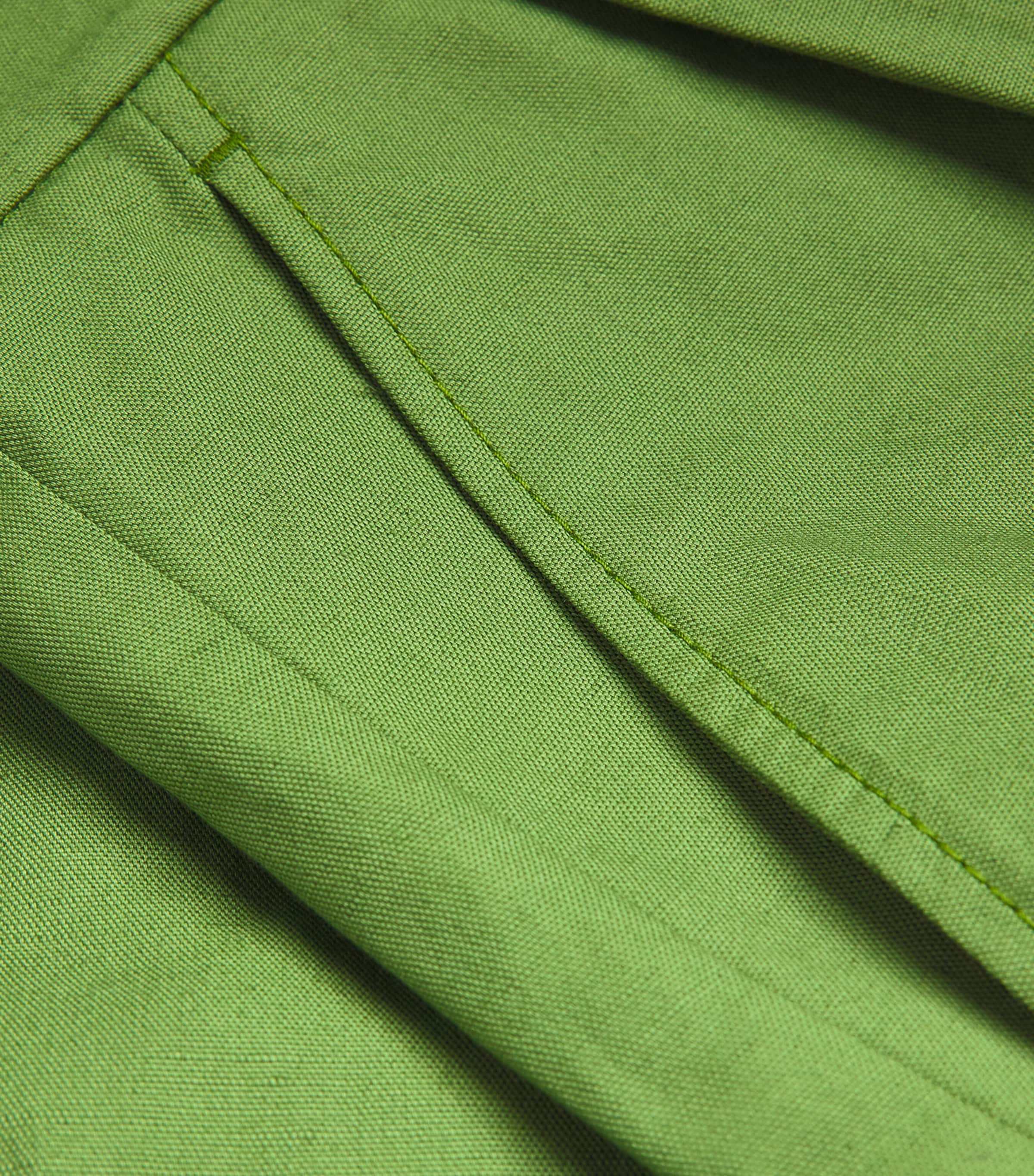 Cotton-Linen Shorts GREEN Image 5