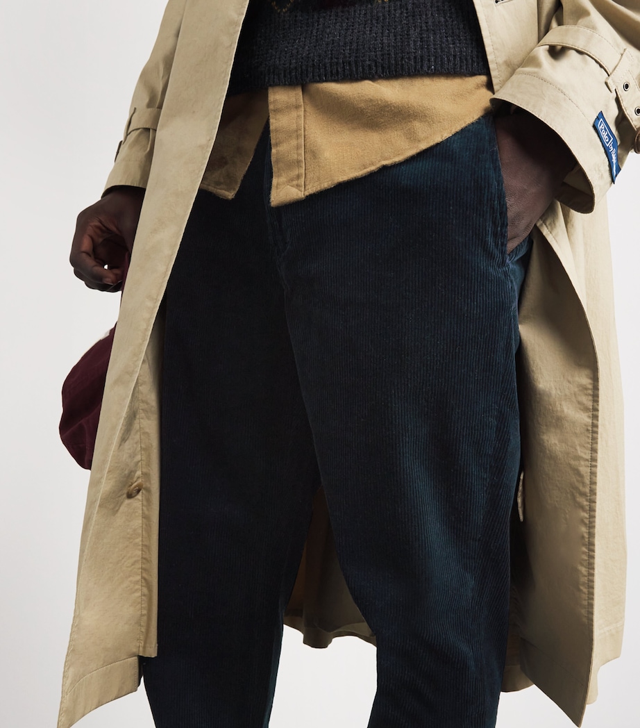 Corduroy Bedford Trousers NAVY Image 6