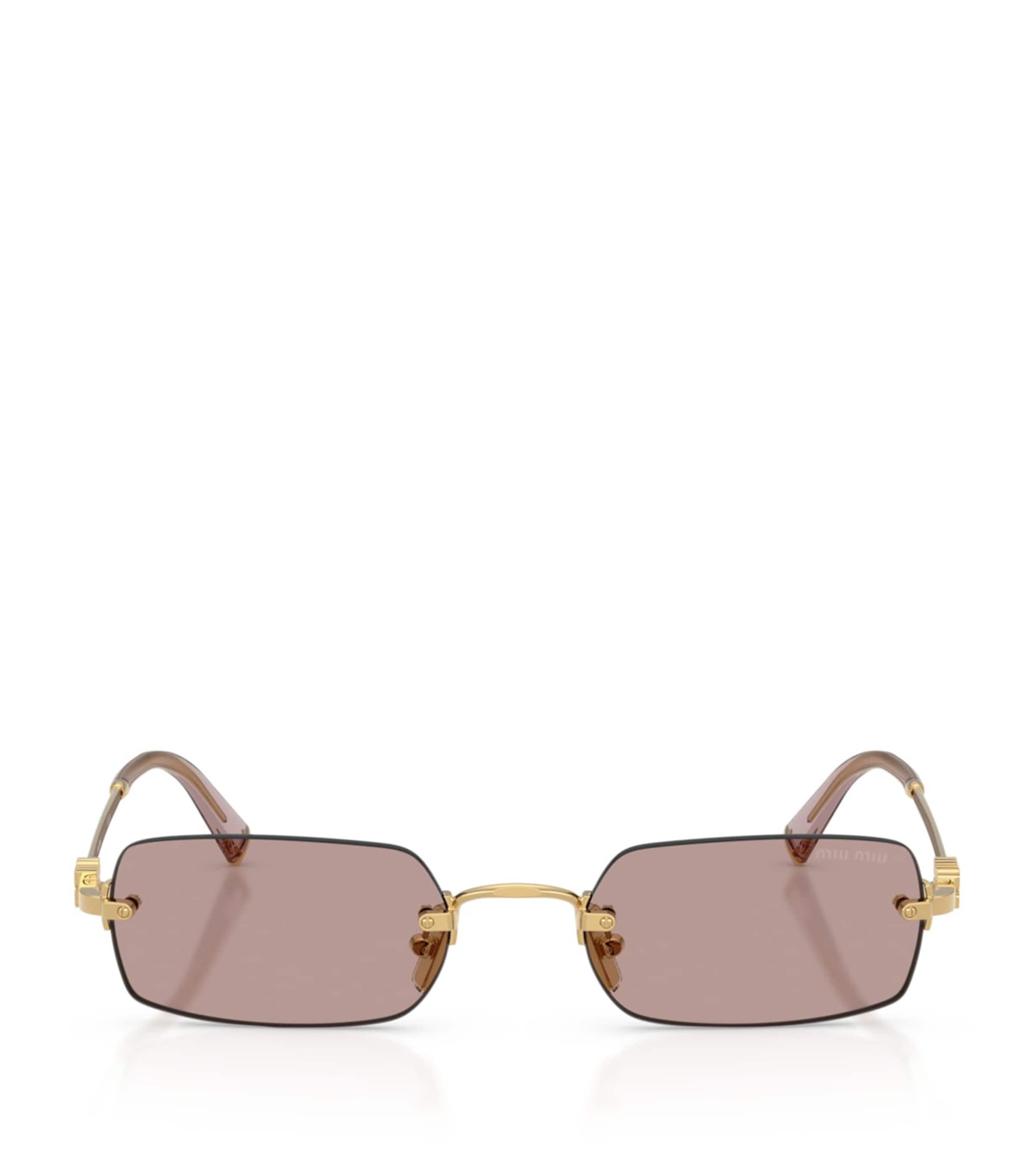 Metal Rectangular Sunglasses 5AK20I Image 1