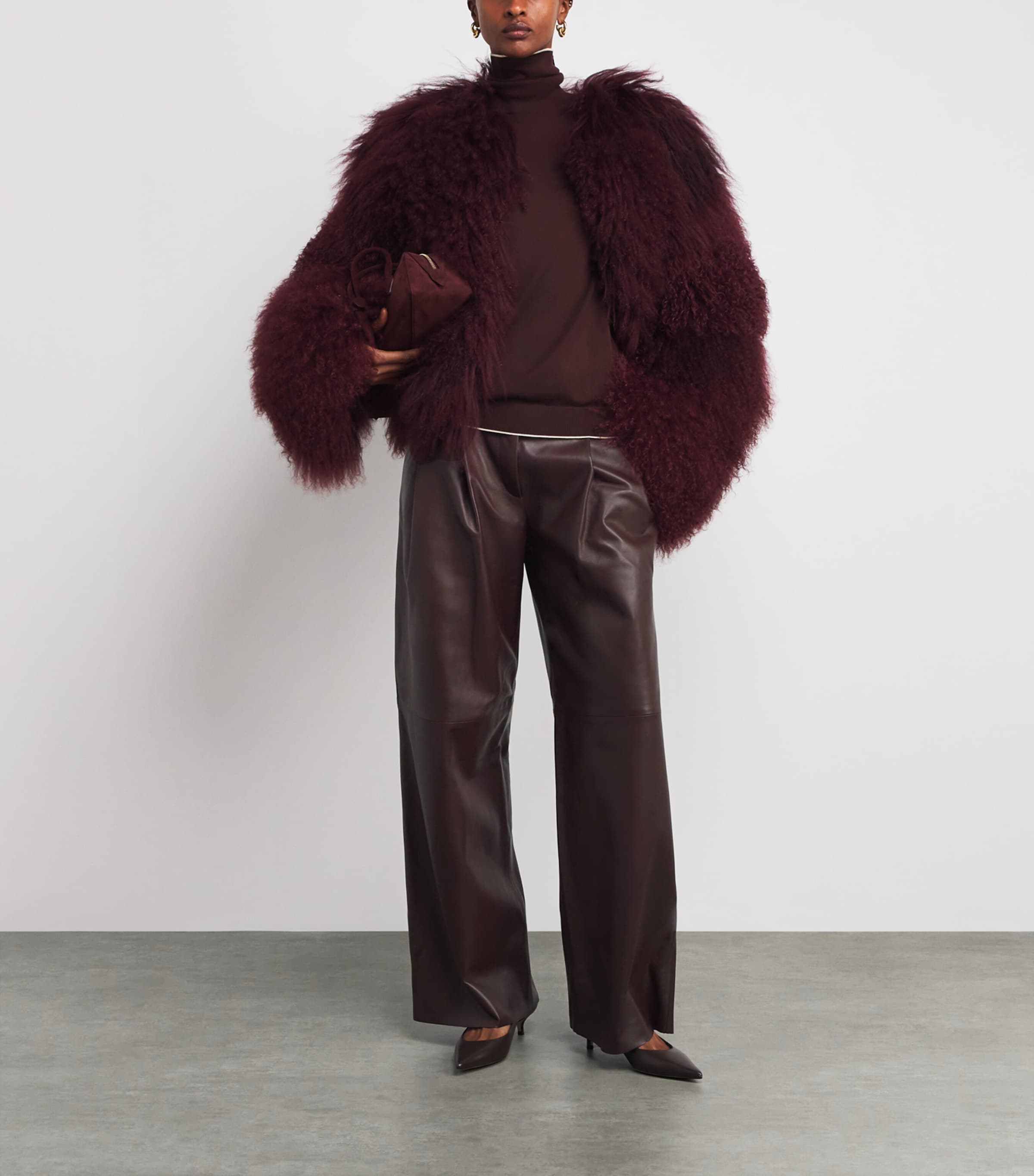 Leather Pleated Trousers MOSTO Image 2