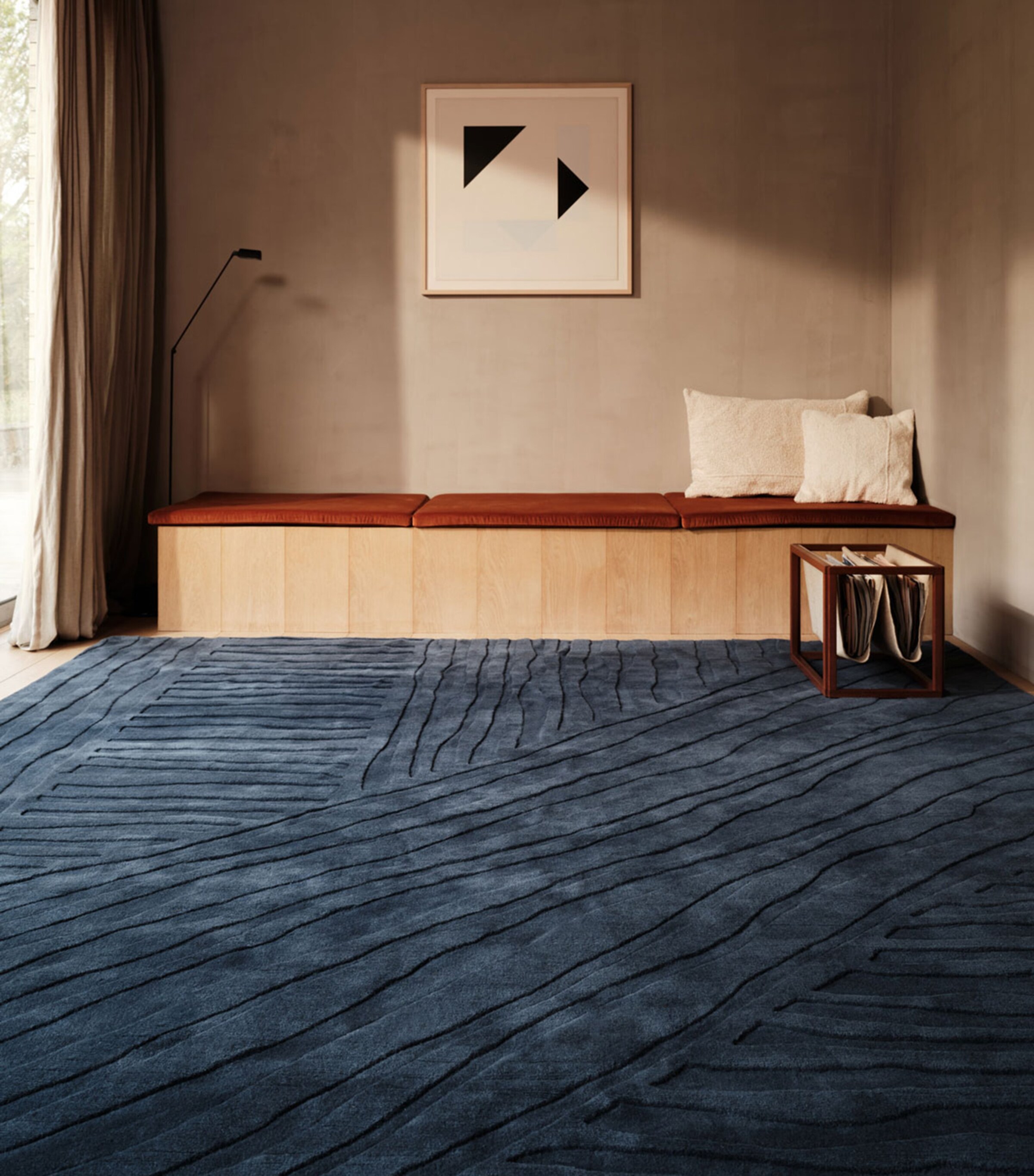 Ariso Midnight Rug (2.74m x 1.83m) BLUE Image 4