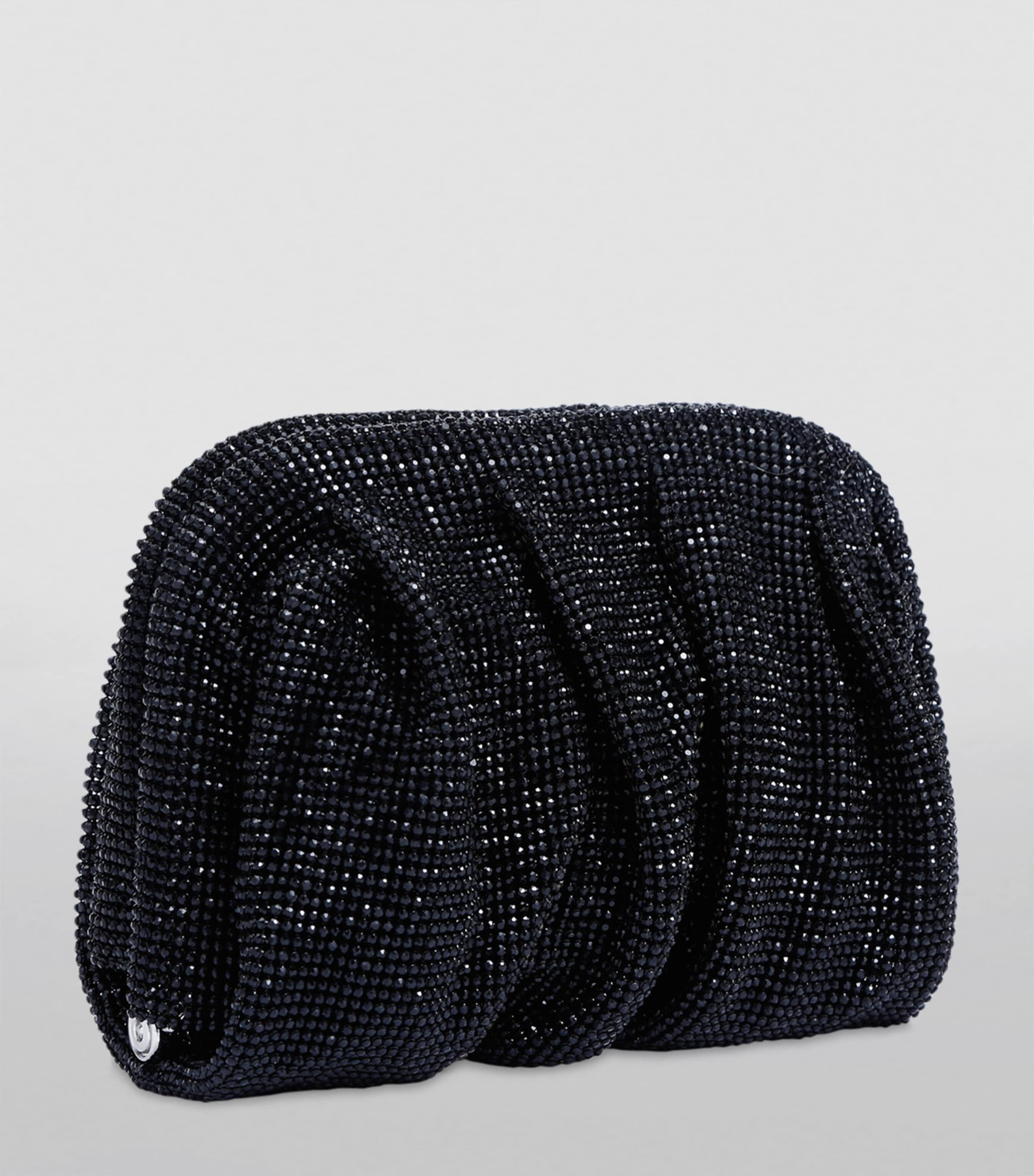 Benedetta Bruzziches Embellished Venus La Petite Clutch Bag Black Image 3
