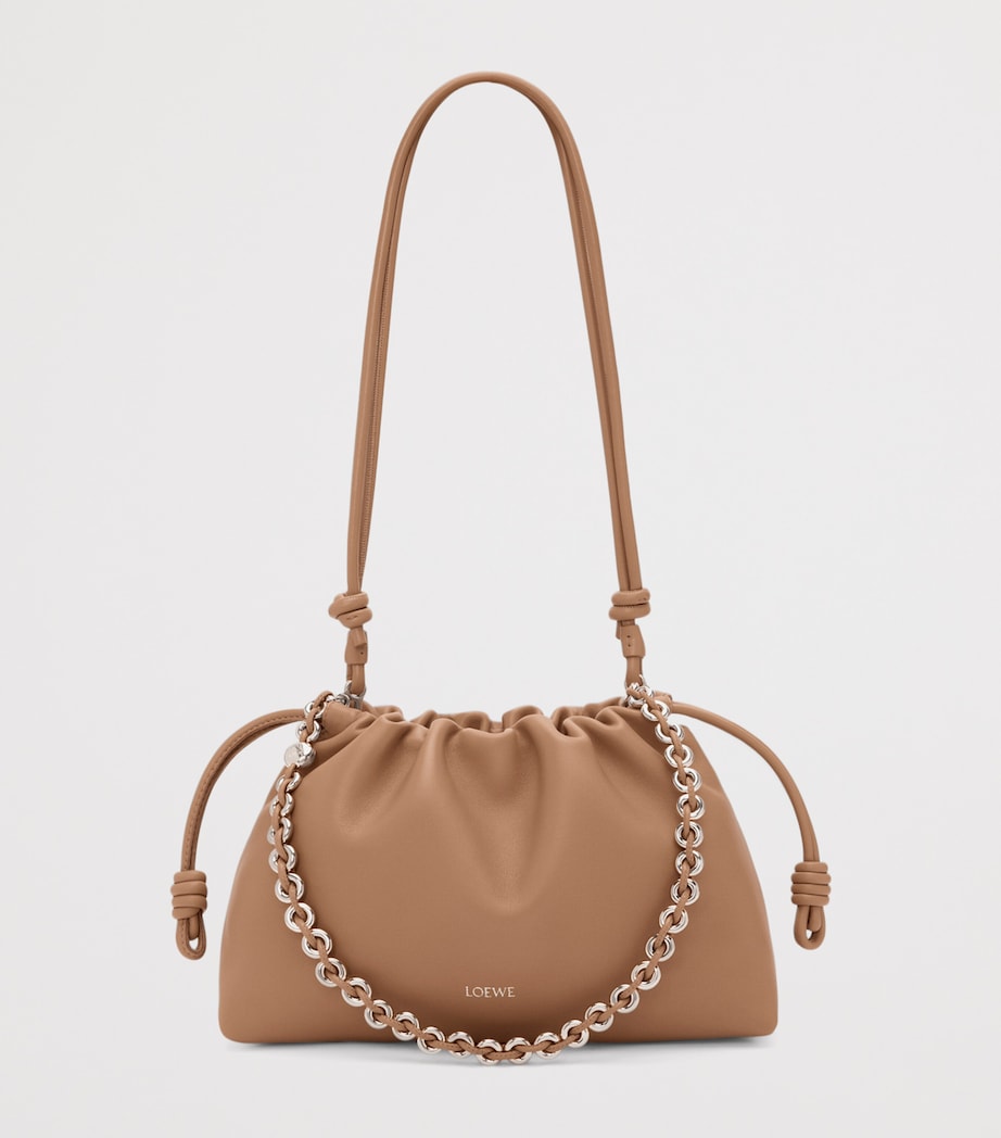 Medium Leather Flamenco Shoulder Bag MOCHA Image 6