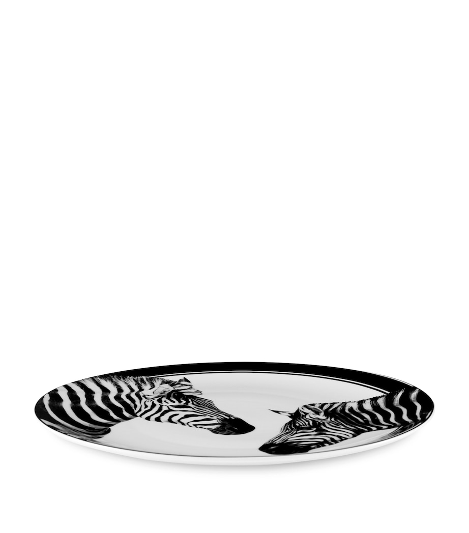 Porcelain Zebra Charger Plate (31cm) UZ006 ZEBRE F DO BIA Image 2