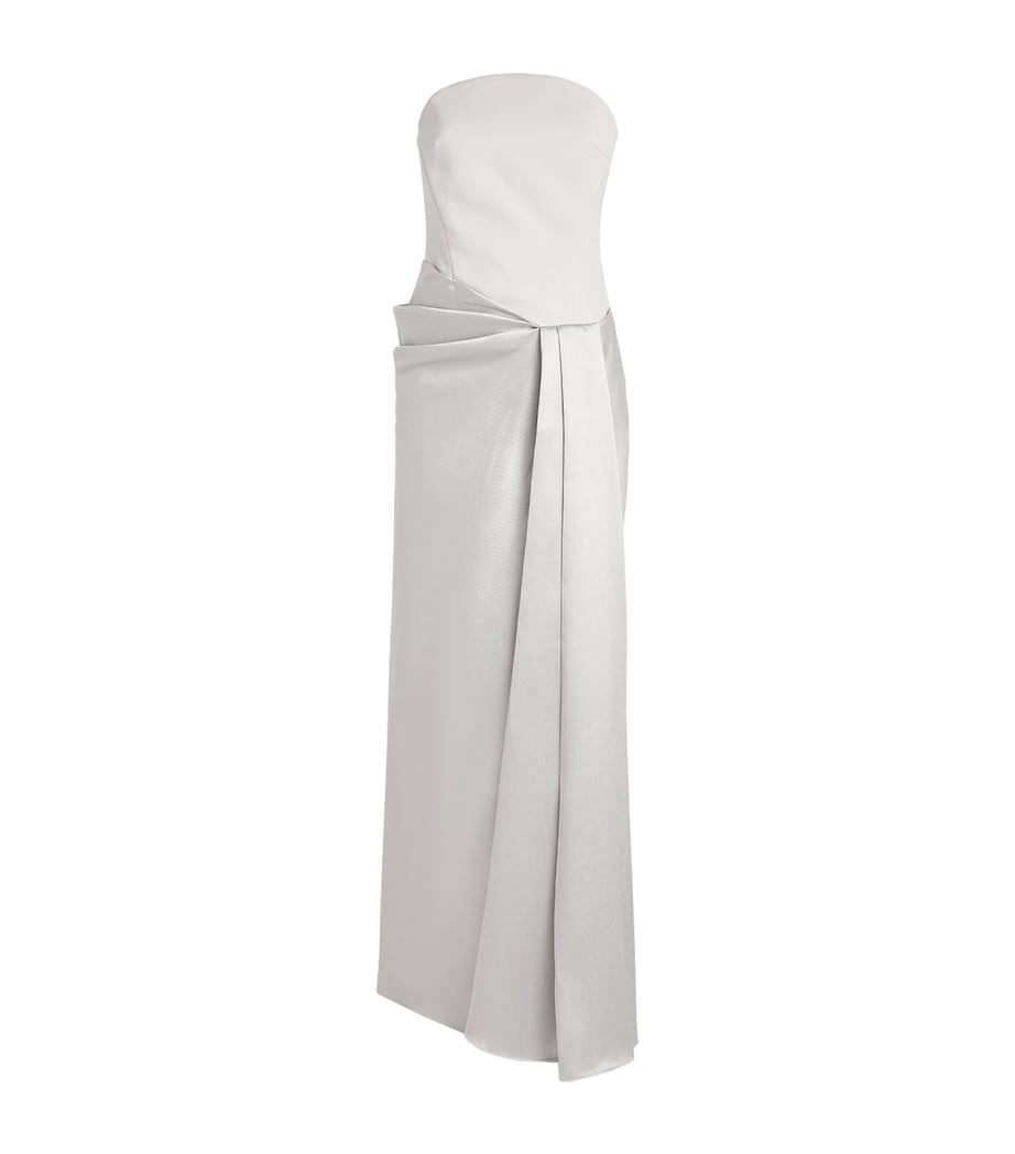 Solace London Womens Corseted Seri Gown Platinum Image 1