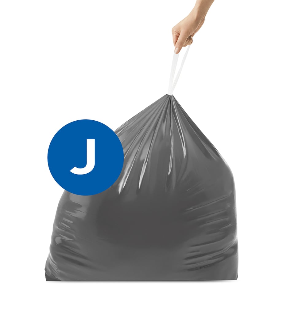 Custom Fit Code J Bin Liners (Pack of 40) BLACK Image 4