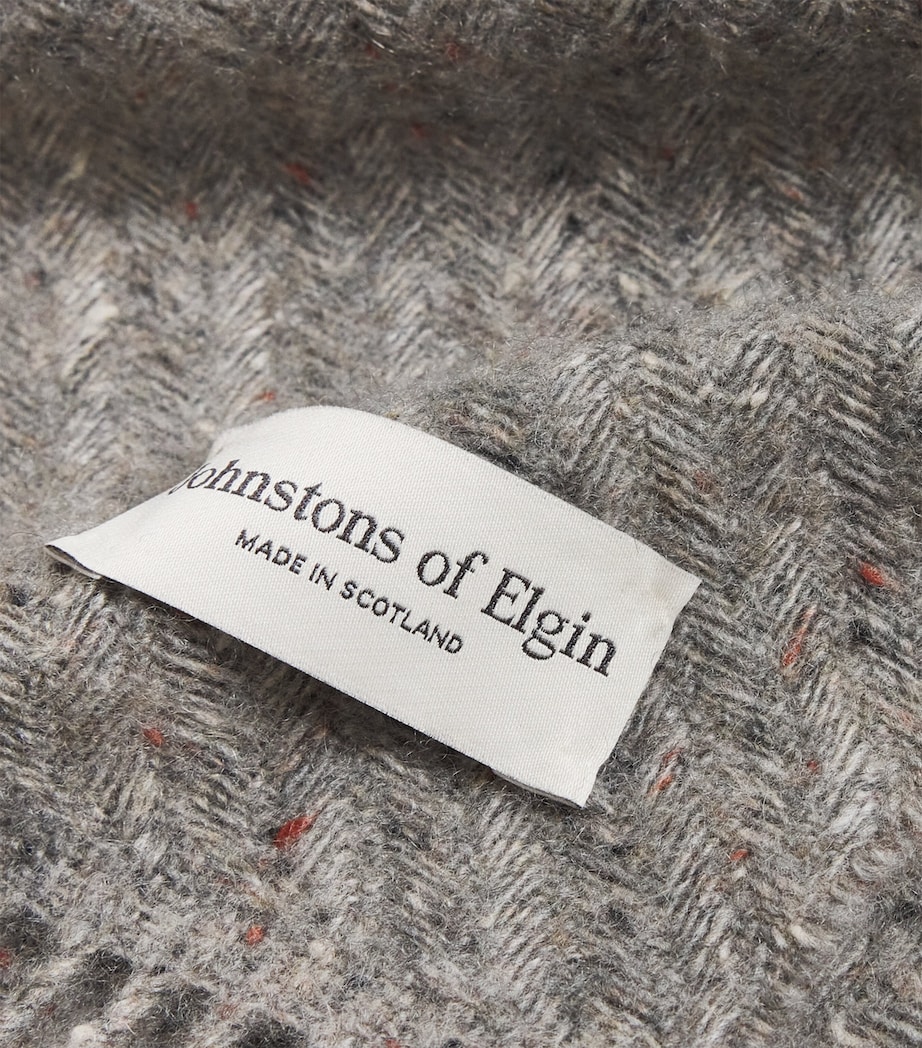 Cashmere Twill Herringbone Scarf RU7656 PEREGRINE Image 5