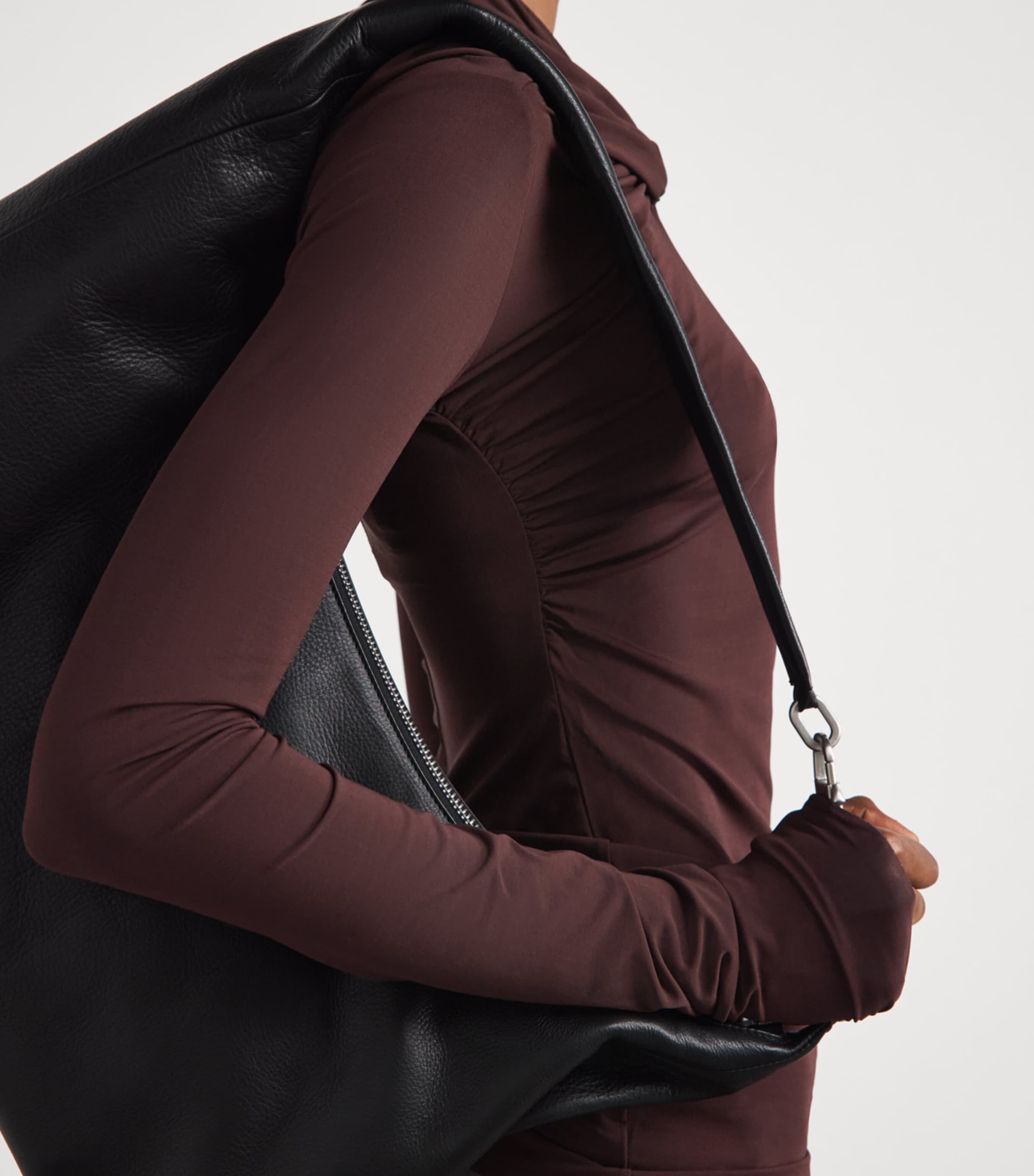 Rick Owens Womens Twisted Kail Top Wine Image 3