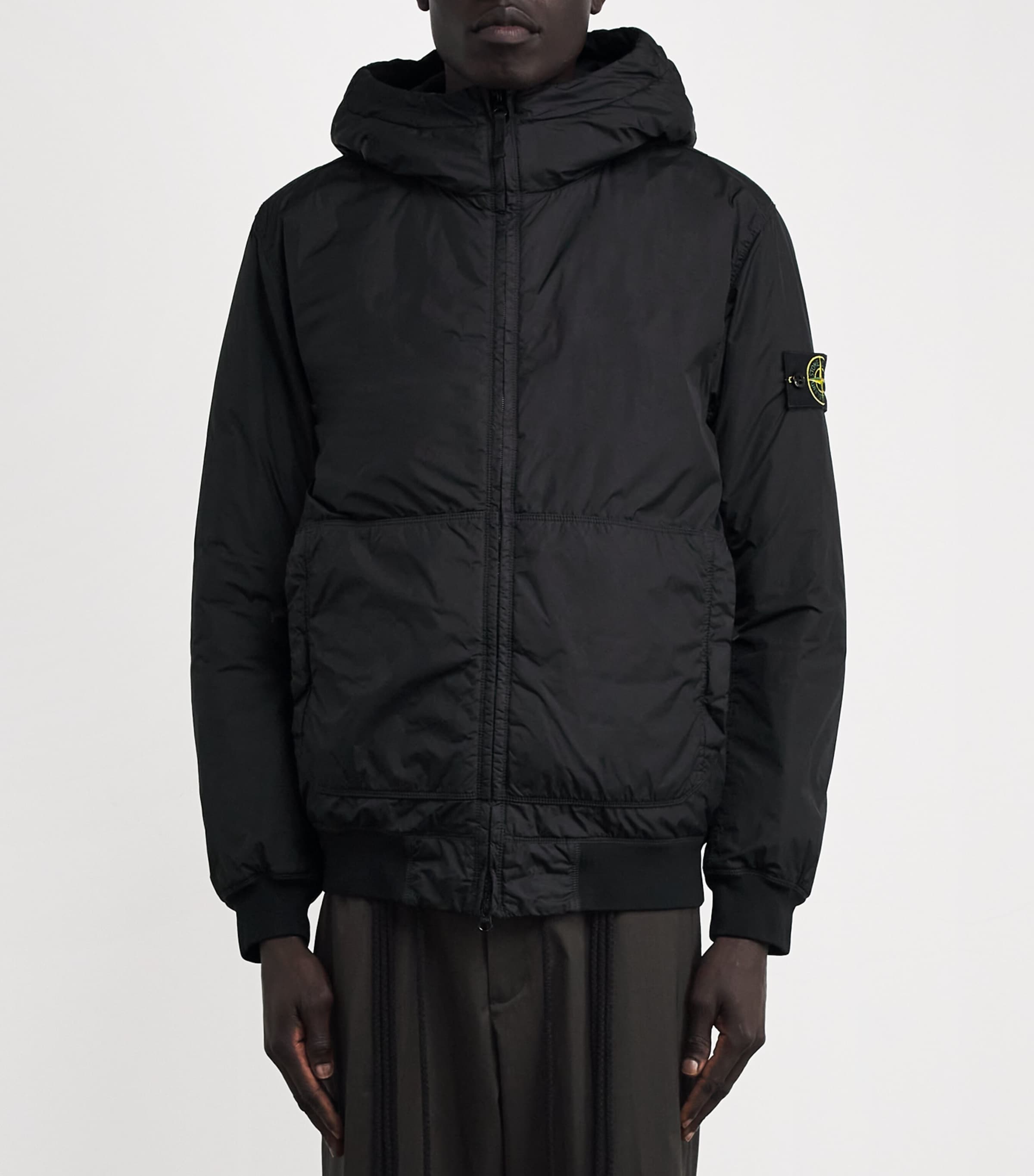 Stone Island Black Nylon Crinkle Reps Field Jacket | Harrods US
