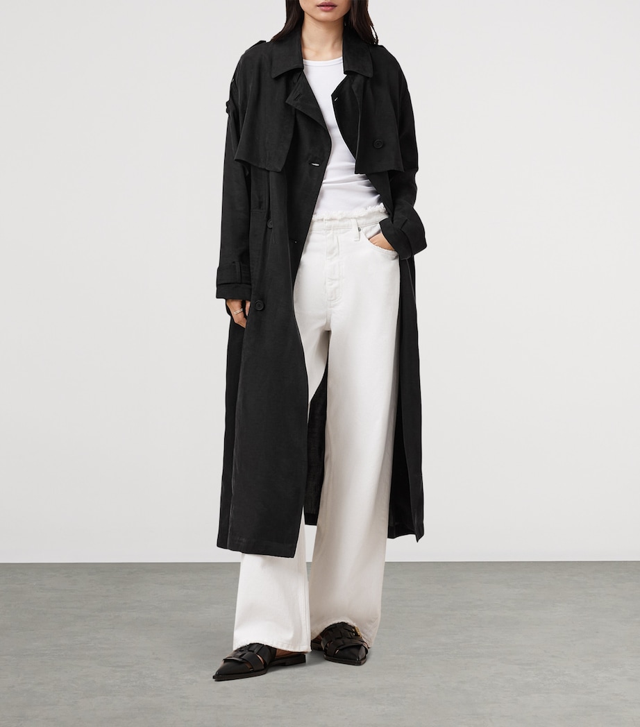 Linnie Trench Coat BLACK Image 2