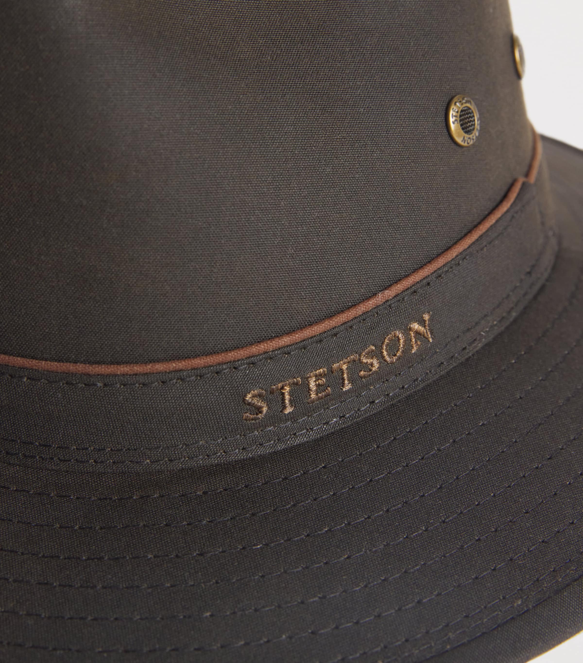 Cotton-Blend Wax Traveller Hat 6 - DARK BROWN Image 4