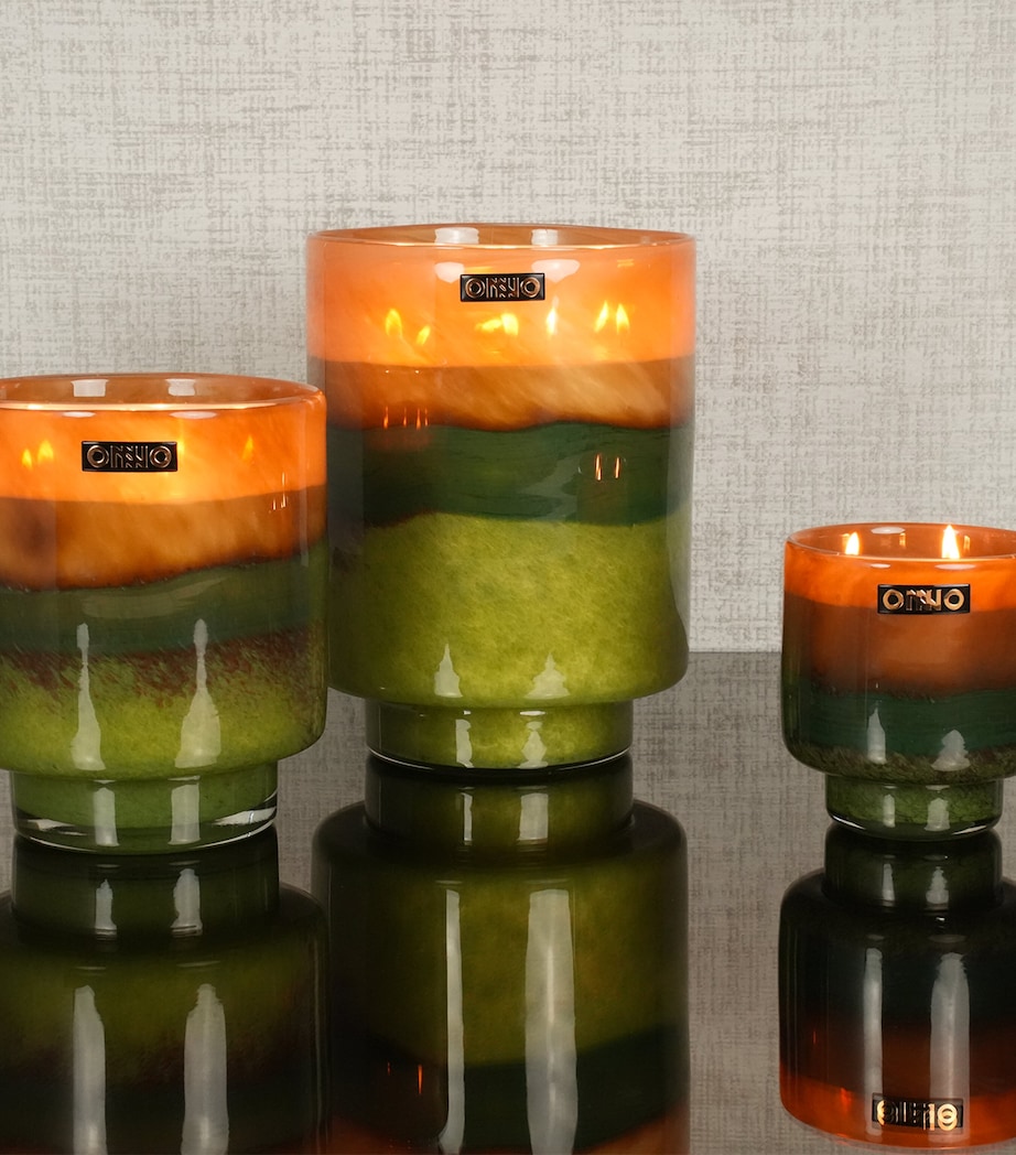 Medium Art Jane Candle AMBER/GREEN Image 2