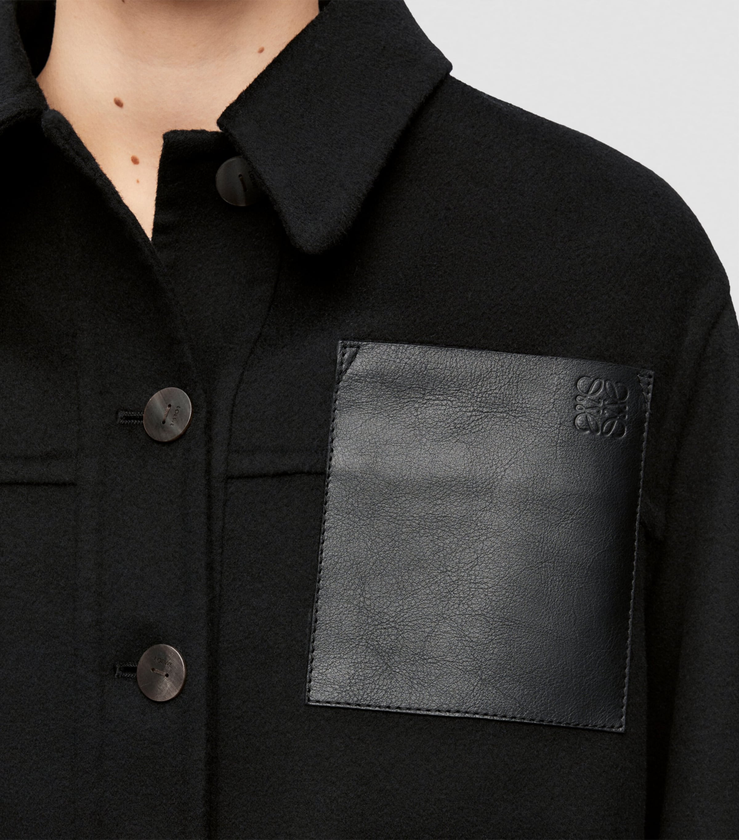Wool-Cashmere Workwear Jacket BLACK Image 5