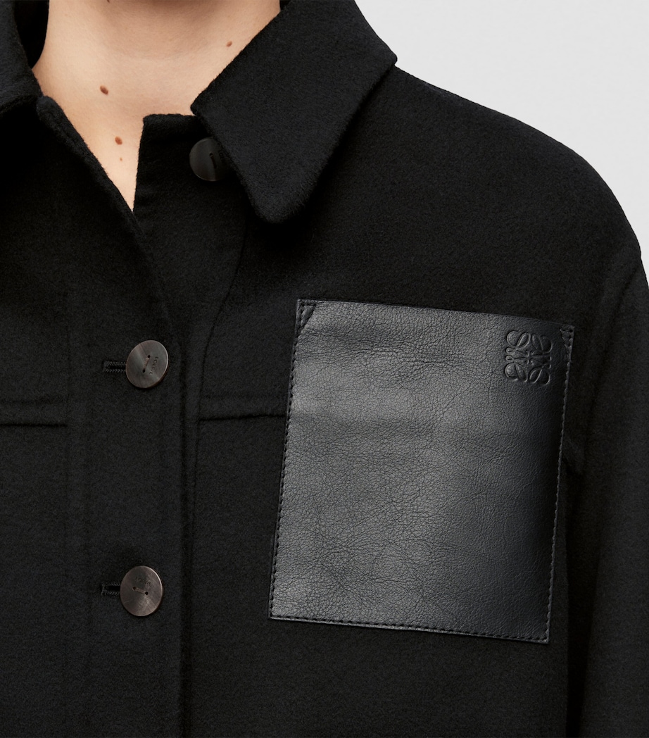 Wool-Cashmere Workwear Jacket BLACK Image 5
