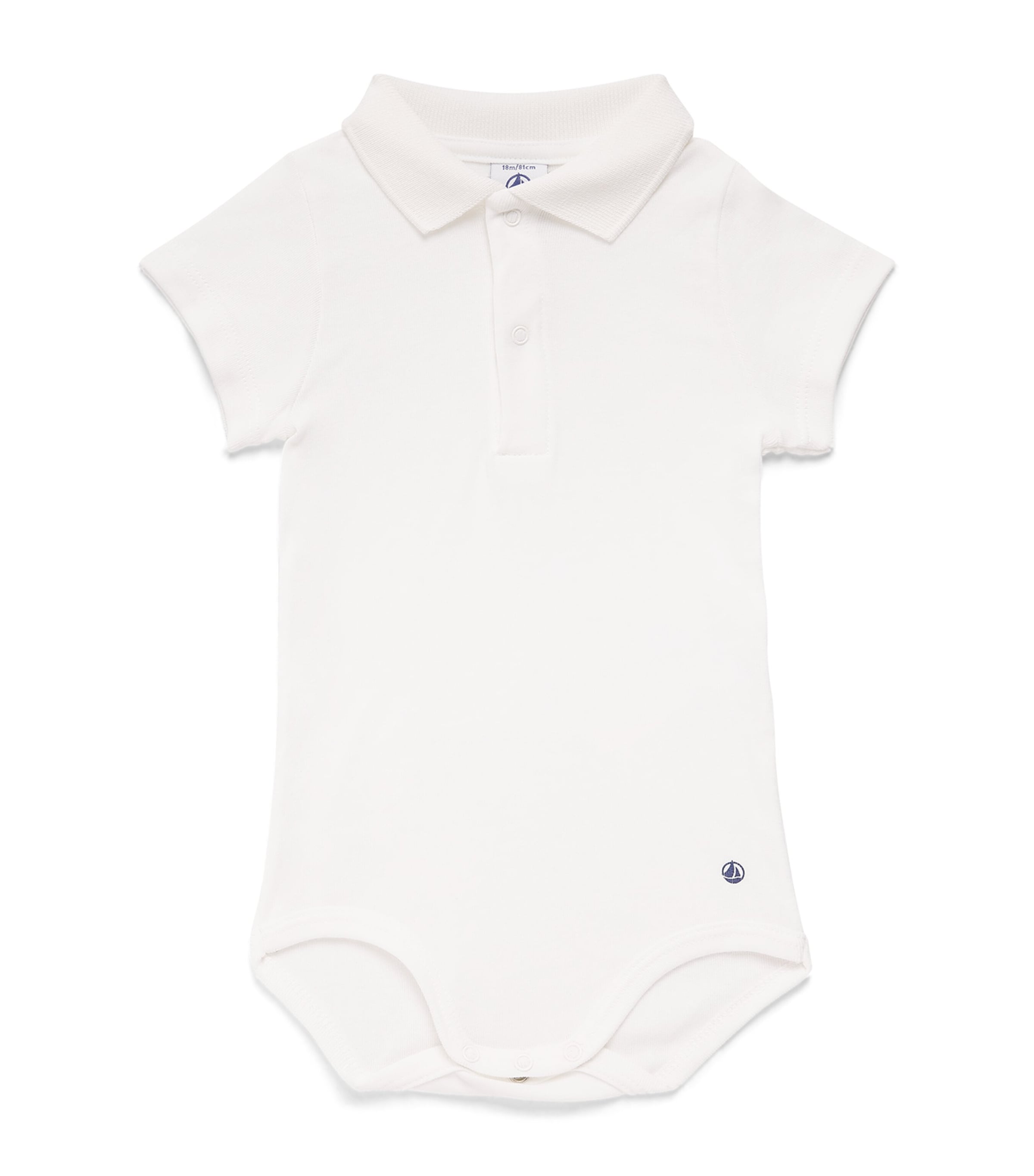 Petit Bateau Polo Collar Bodysuit Image 1