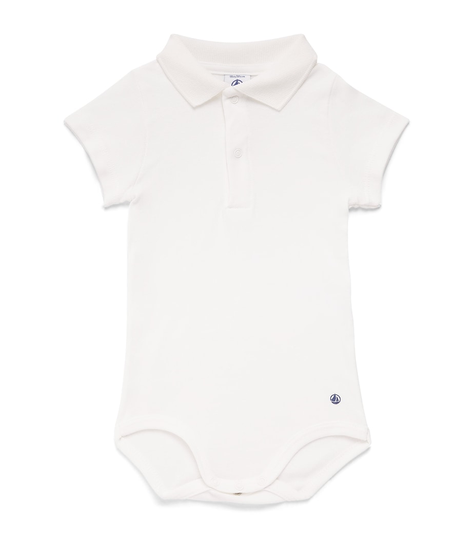 Petit Bateau Polo Collar Bodysuit Image 1