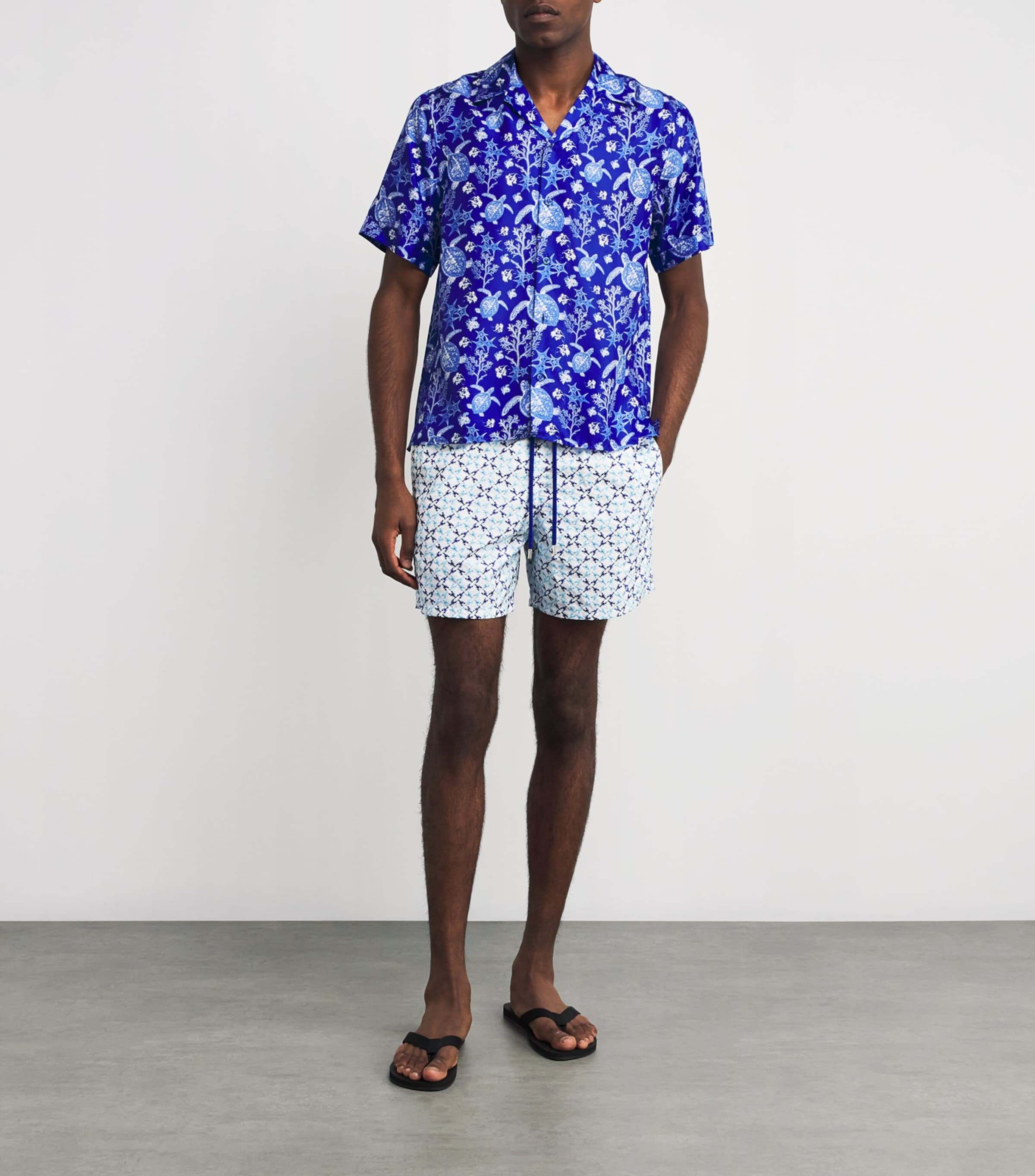 Vilebrequin Mens Mistral Pixel Swim Shorts Image 4