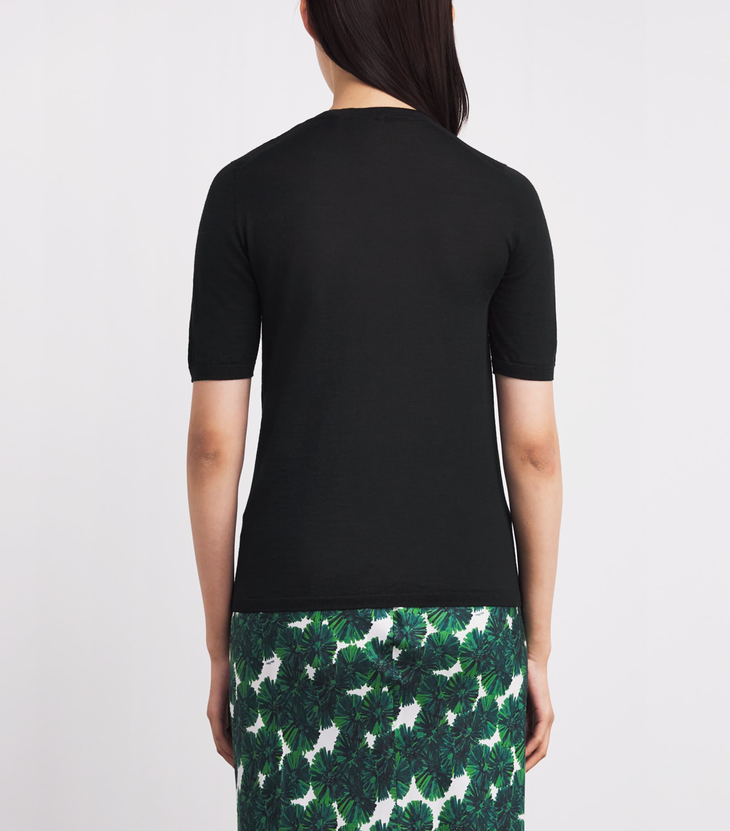 Virgin Wool Top BLACK Image 4